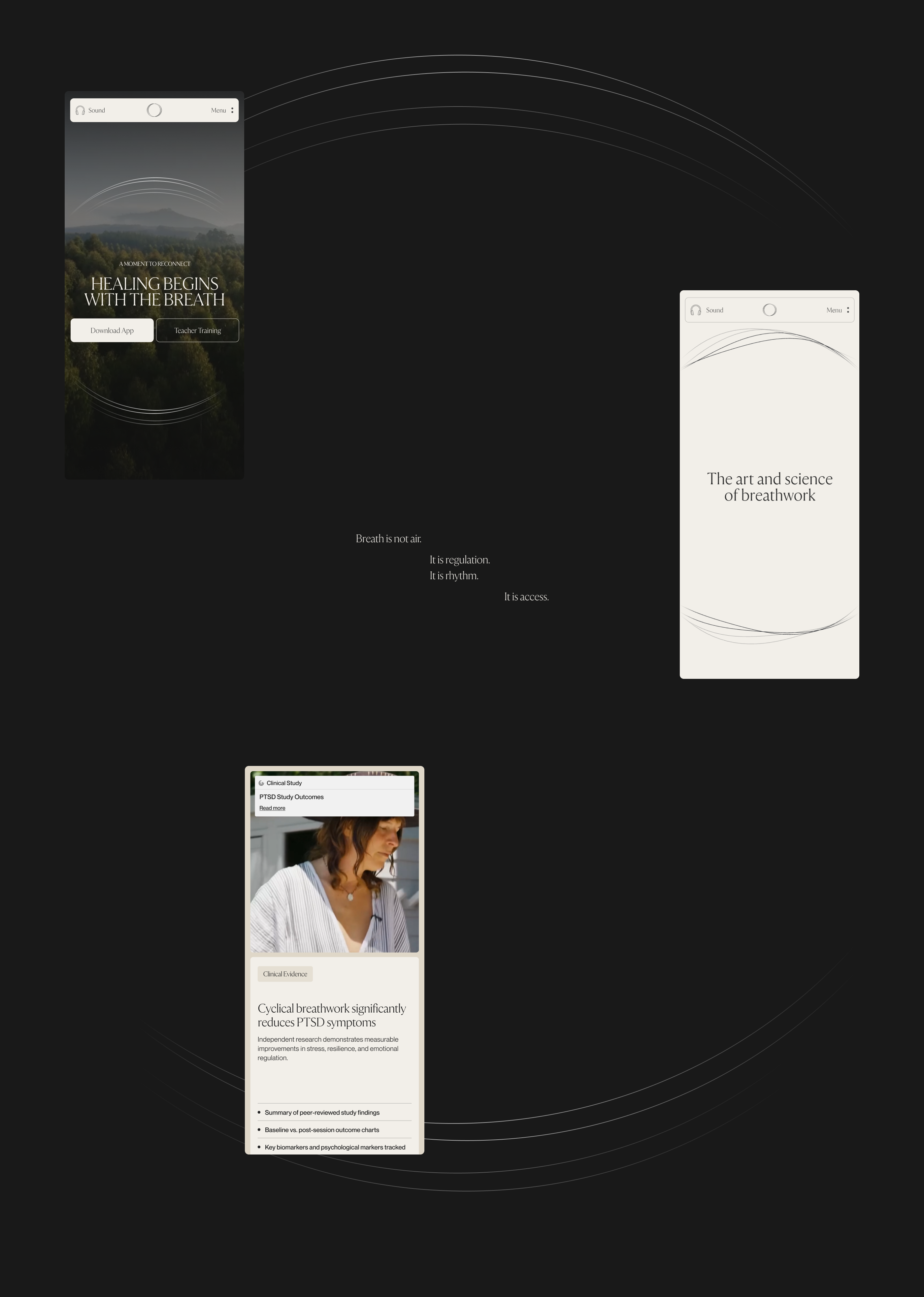 Frequency Breathwork — Изображение №2 — Интерфейсы, Анимация на Dprofile