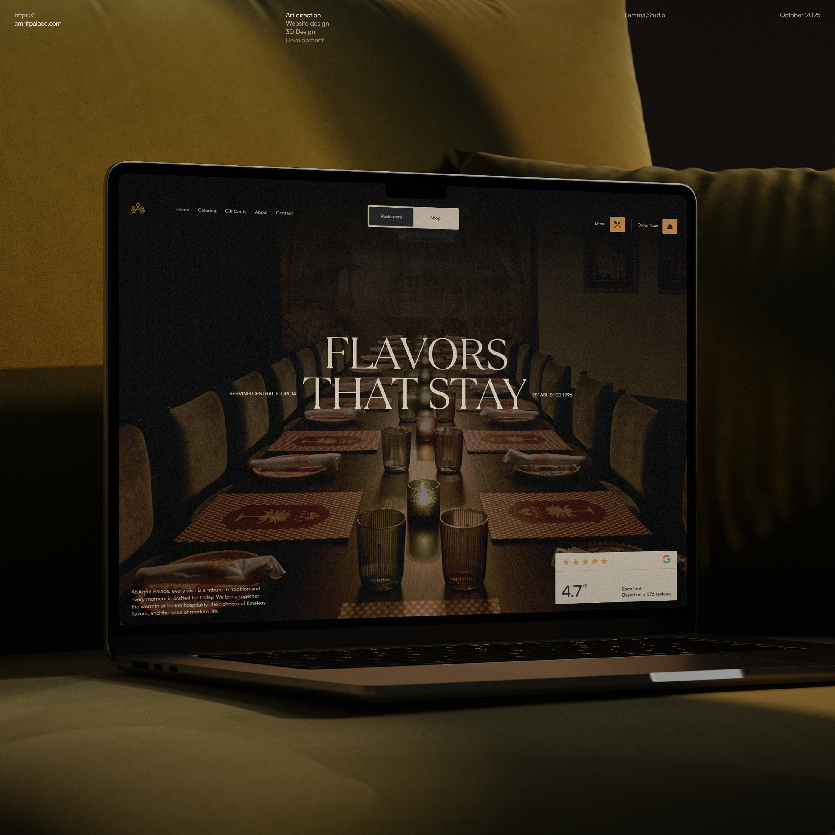 Amrit Palace — Изображение №1 — Интерфейсы, 3D на Dprofile