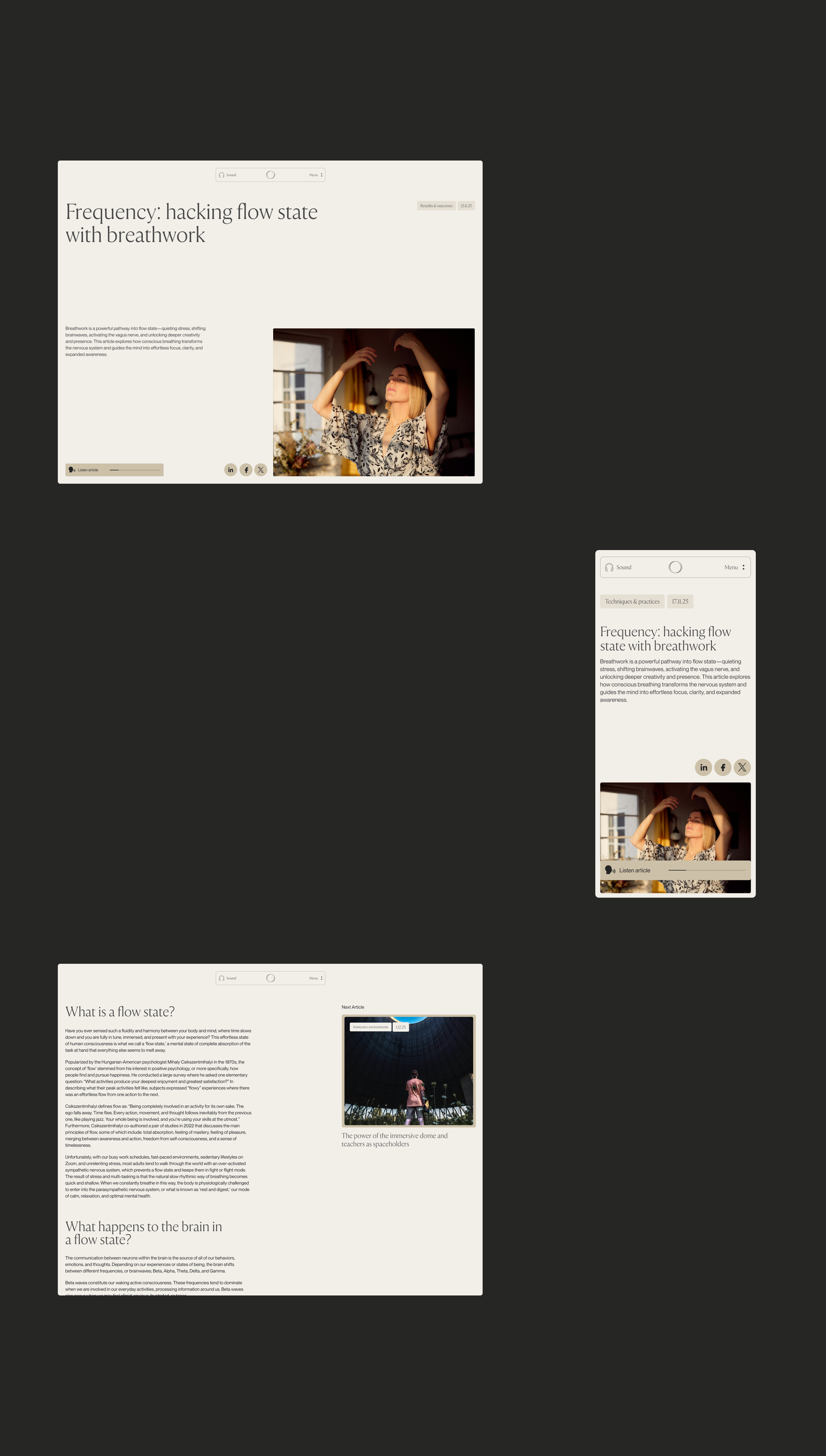 Frequency Breathwork — Изображение №12 — Интерфейсы, Анимация на Dprofile