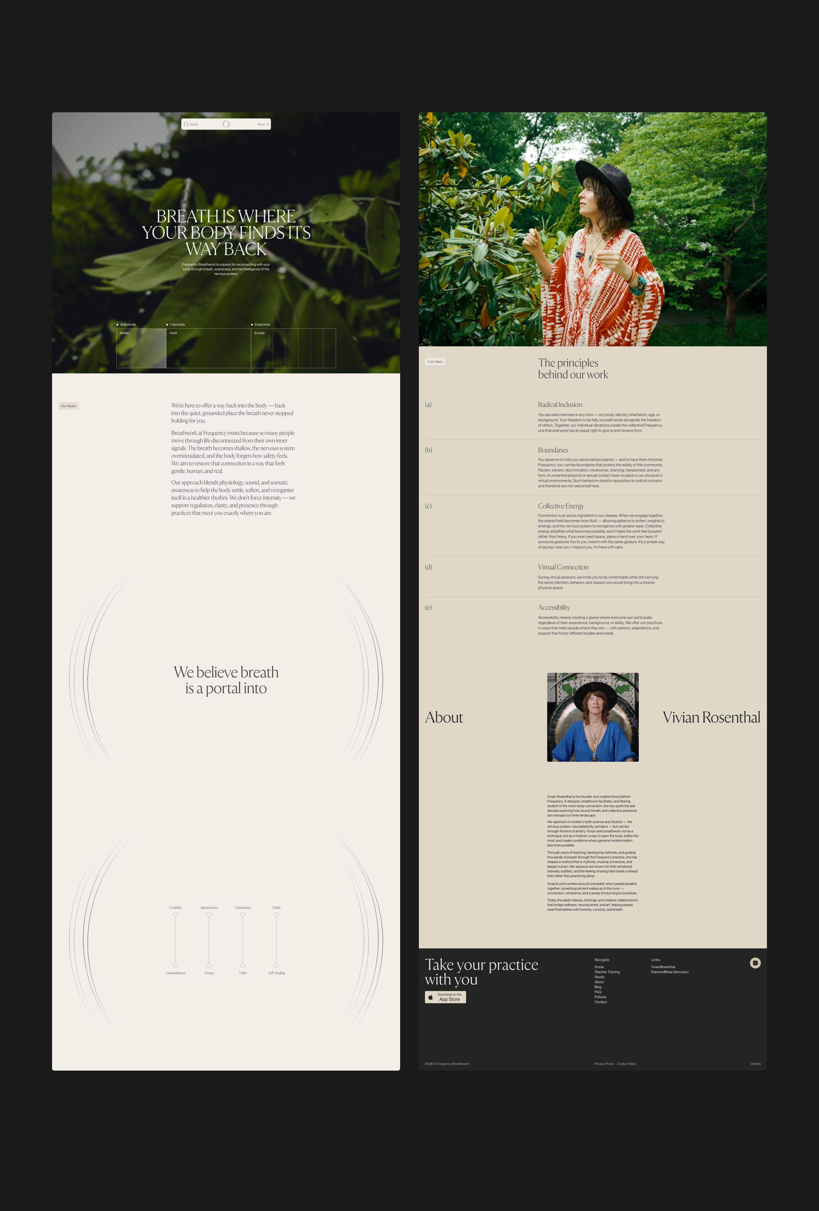 Frequency Breathwork — Изображение №7 — Интерфейсы, Анимация на Dprofile