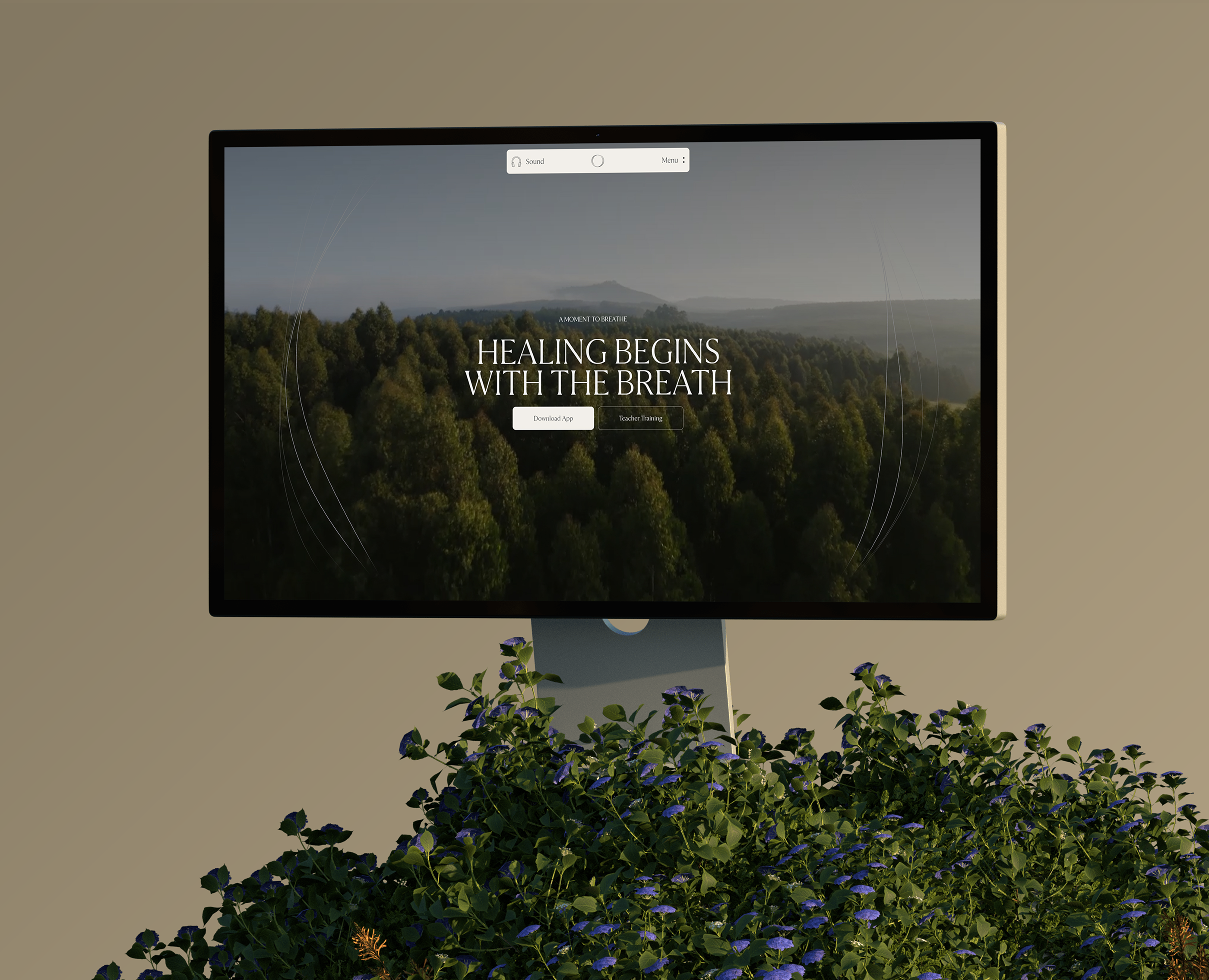 Frequency Breathwork — Интерфейсы, Анимация на Dprofile