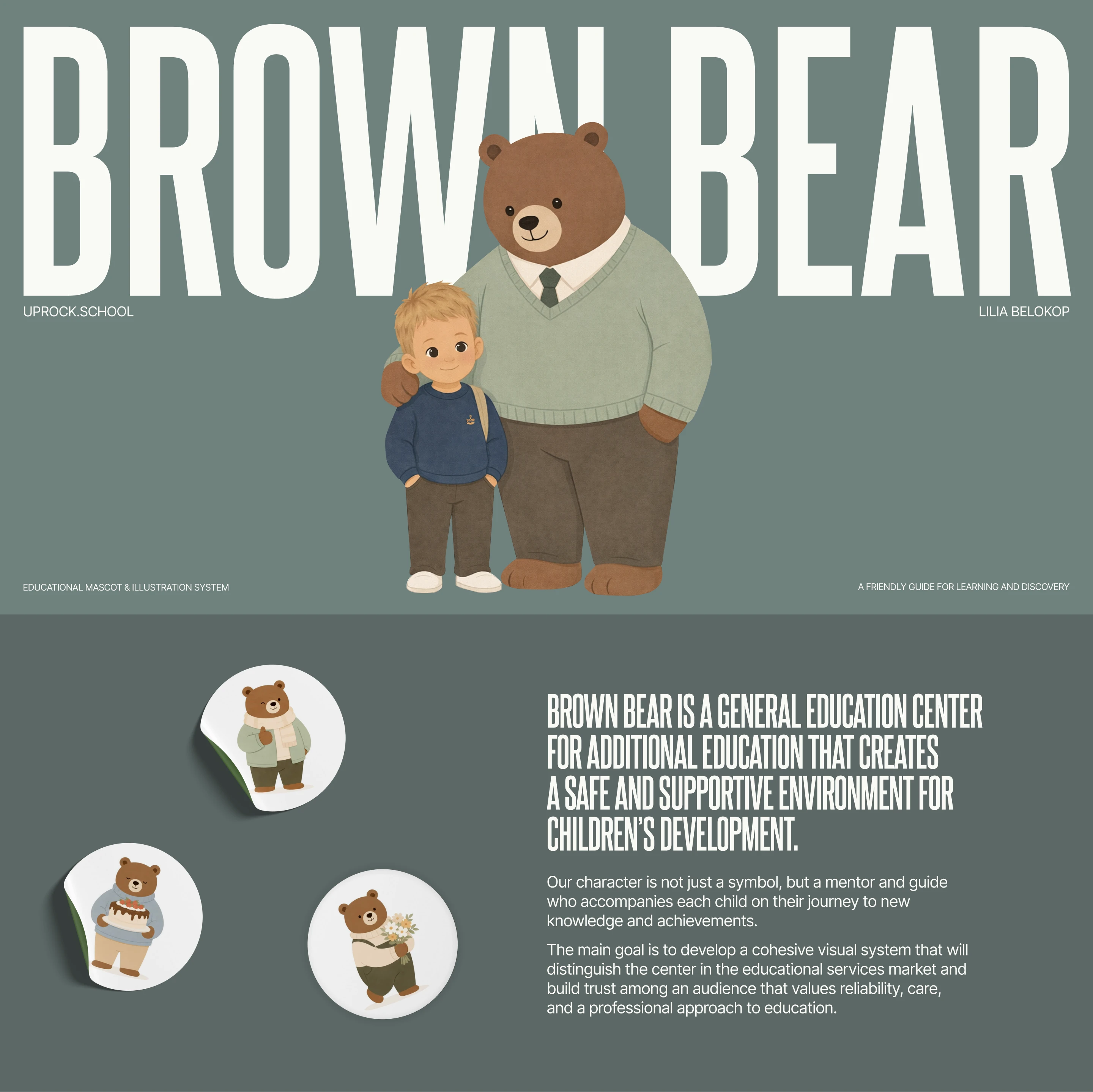 AI-Mascot: Brown Bear — Изображение №1 — Иллюстрация, Нейро на Dprofile