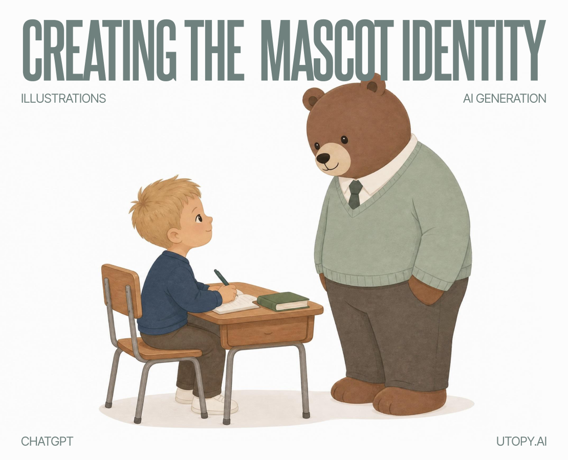 AI-Mascot: Brown Bear — Иллюстрация, Нейро на Dprofile