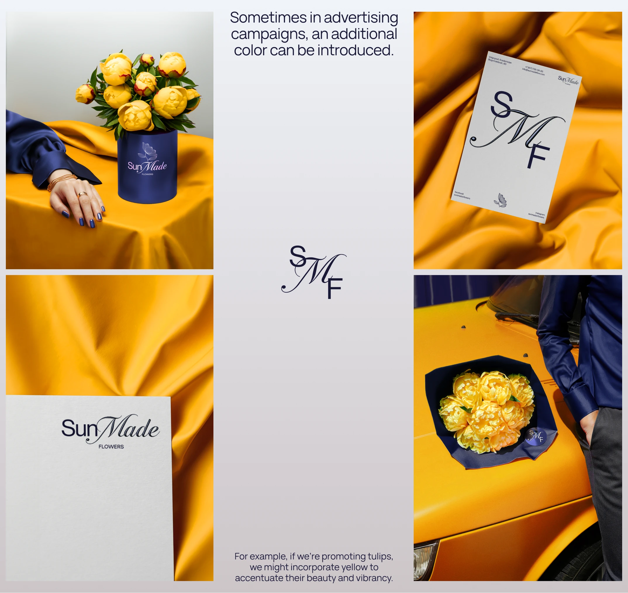 SunMade Flowers - brand identity of flower studio — Изображение №16 — Брендинг на Dprofile