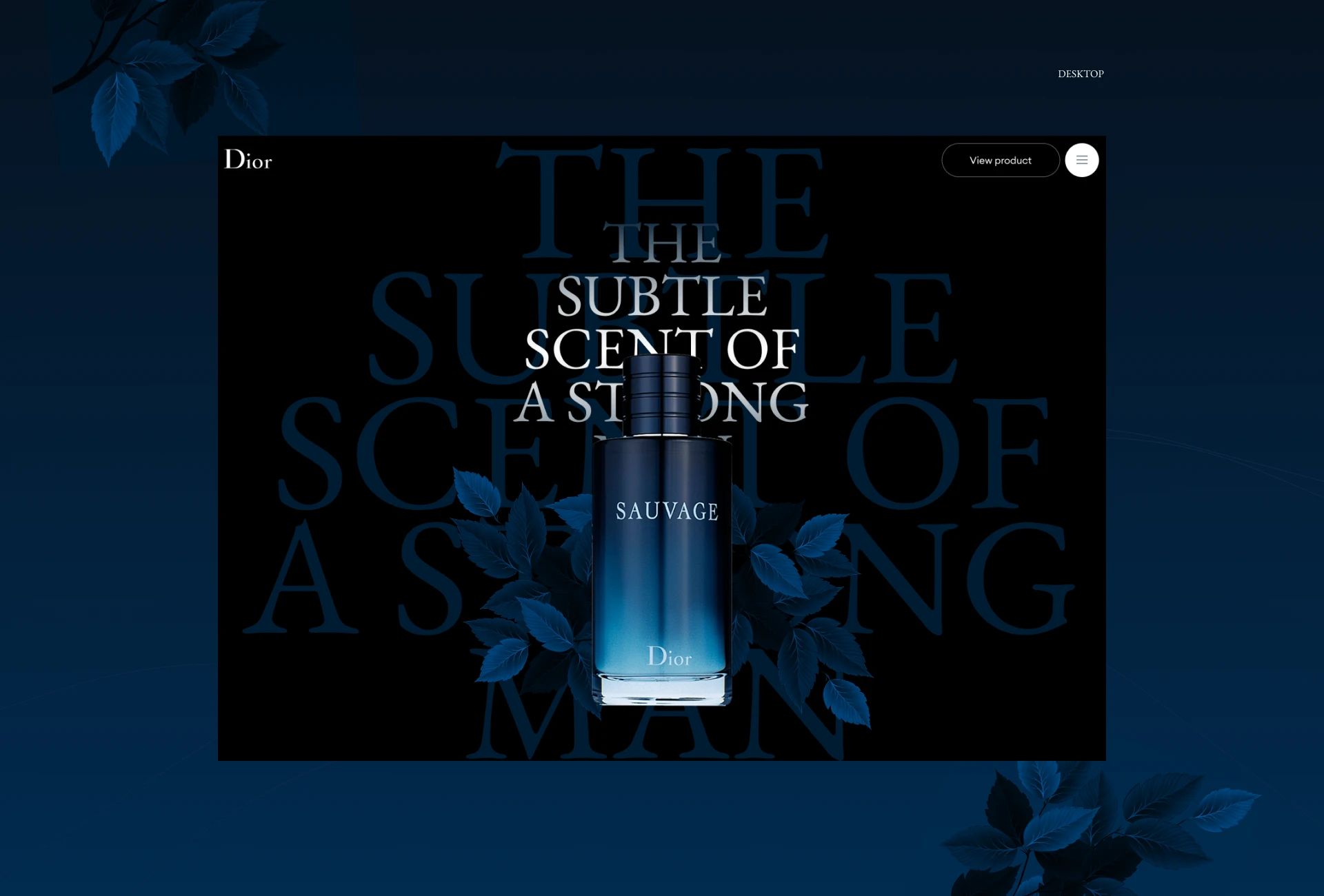 Dior Sauvage (Concept) — Изображение №4 — Интерфейсы на Dprofile