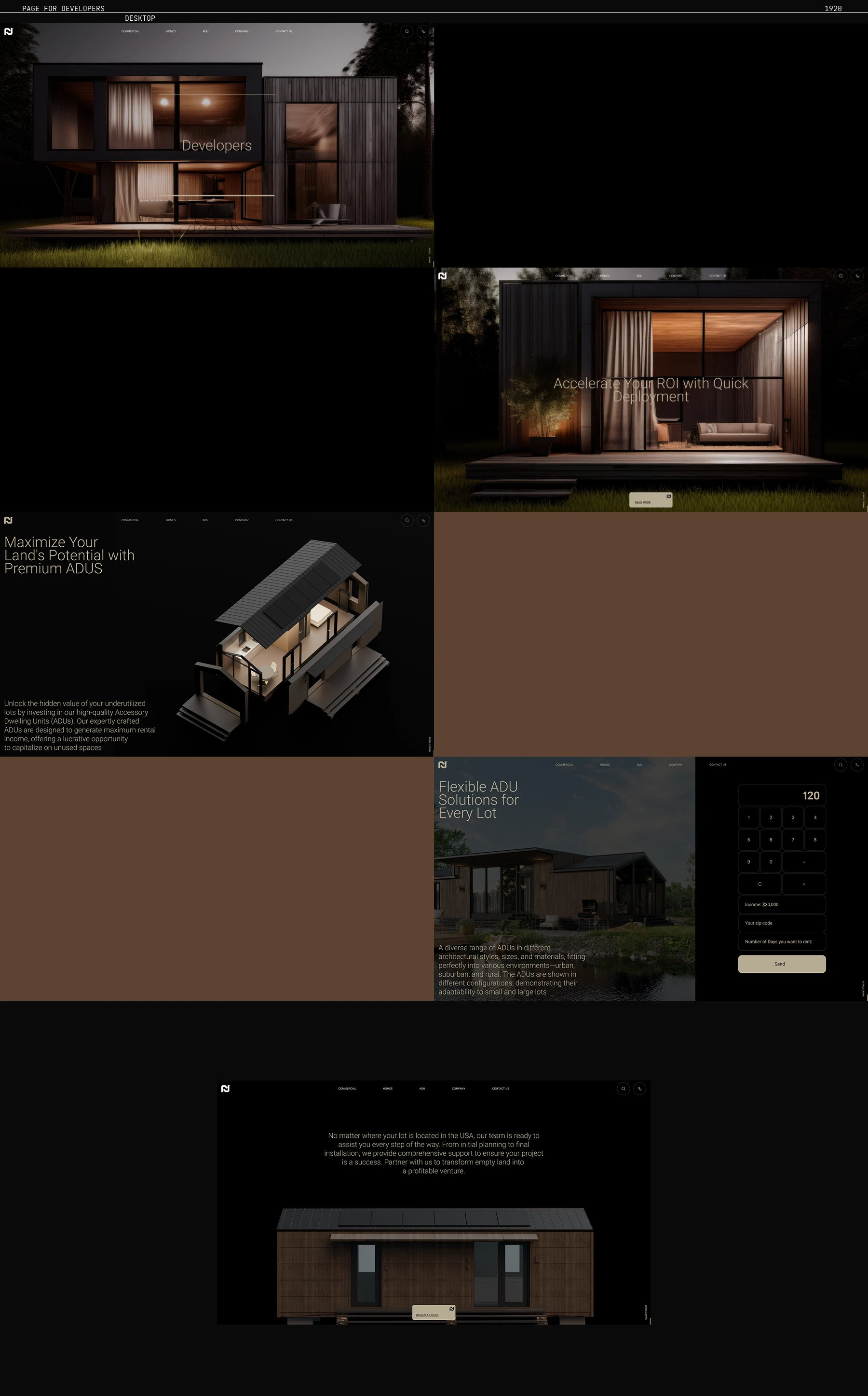 ADU Модульные дома — Изображение №20 — Интерфейсы на Dprofile