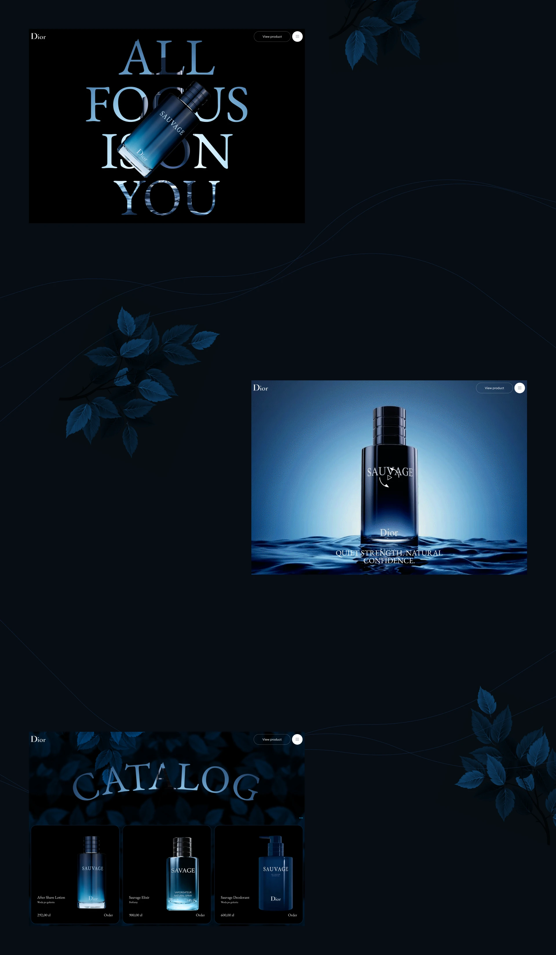 Dior Sauvage (Concept) — Изображение №5 — Интерфейсы на Dprofile