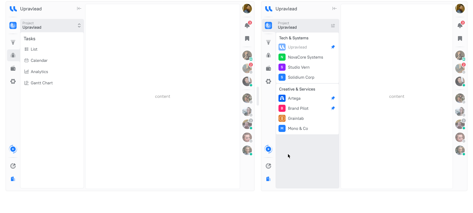 FWUI × Upravlead — CRM-платформа — Изображение №17 — Интерфейсы, Брендинг на Dprofile
