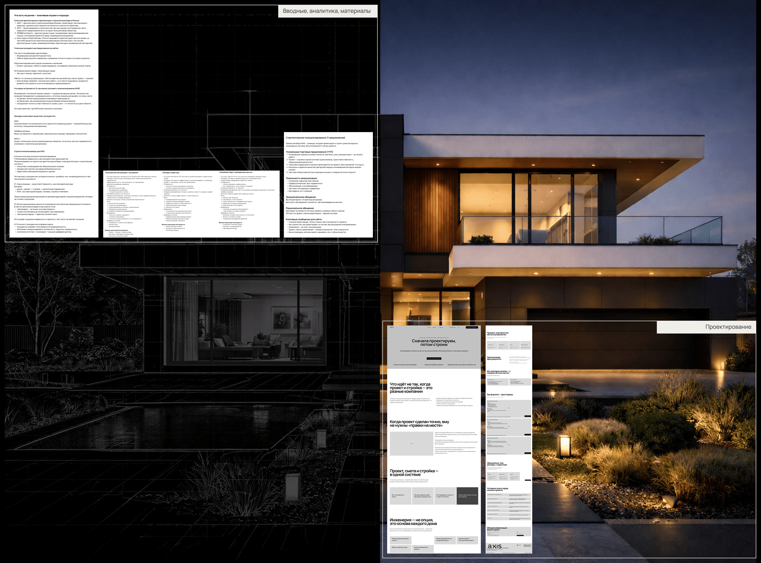 AXIS - сайт для строительства частных домов — Изображение №4 — Интерфейсы, Анимация на Dprofile