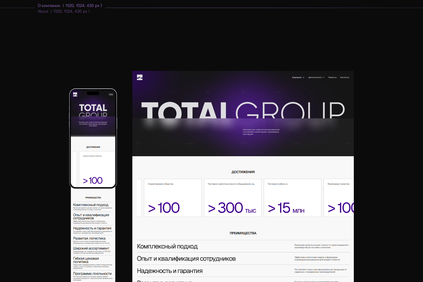 Фирм.стиль и сайт для TOTALGROUP  Фирм.стиль и сайт для TOTALGROUP — Изображение №17 — Интерфейсы, Брендинг на Dprofile