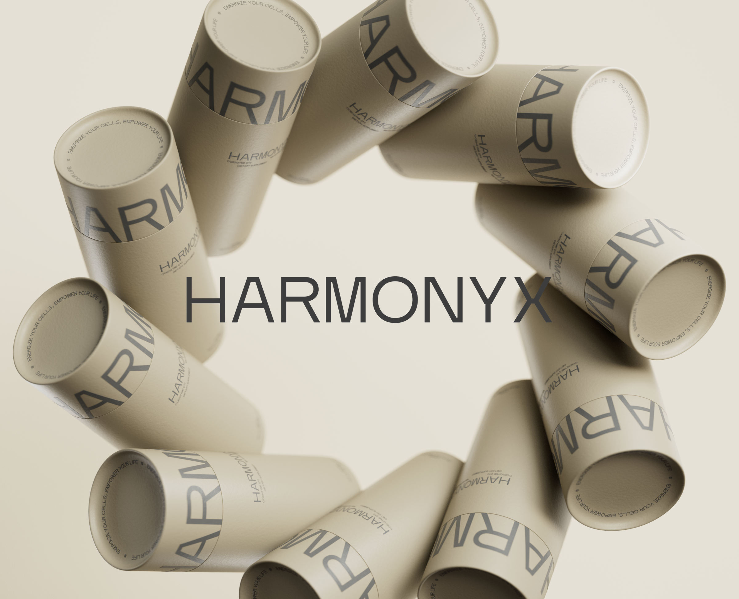 Упаковка пищевых добавок HARMONYX — Брендинг, Анимация на Dprofile