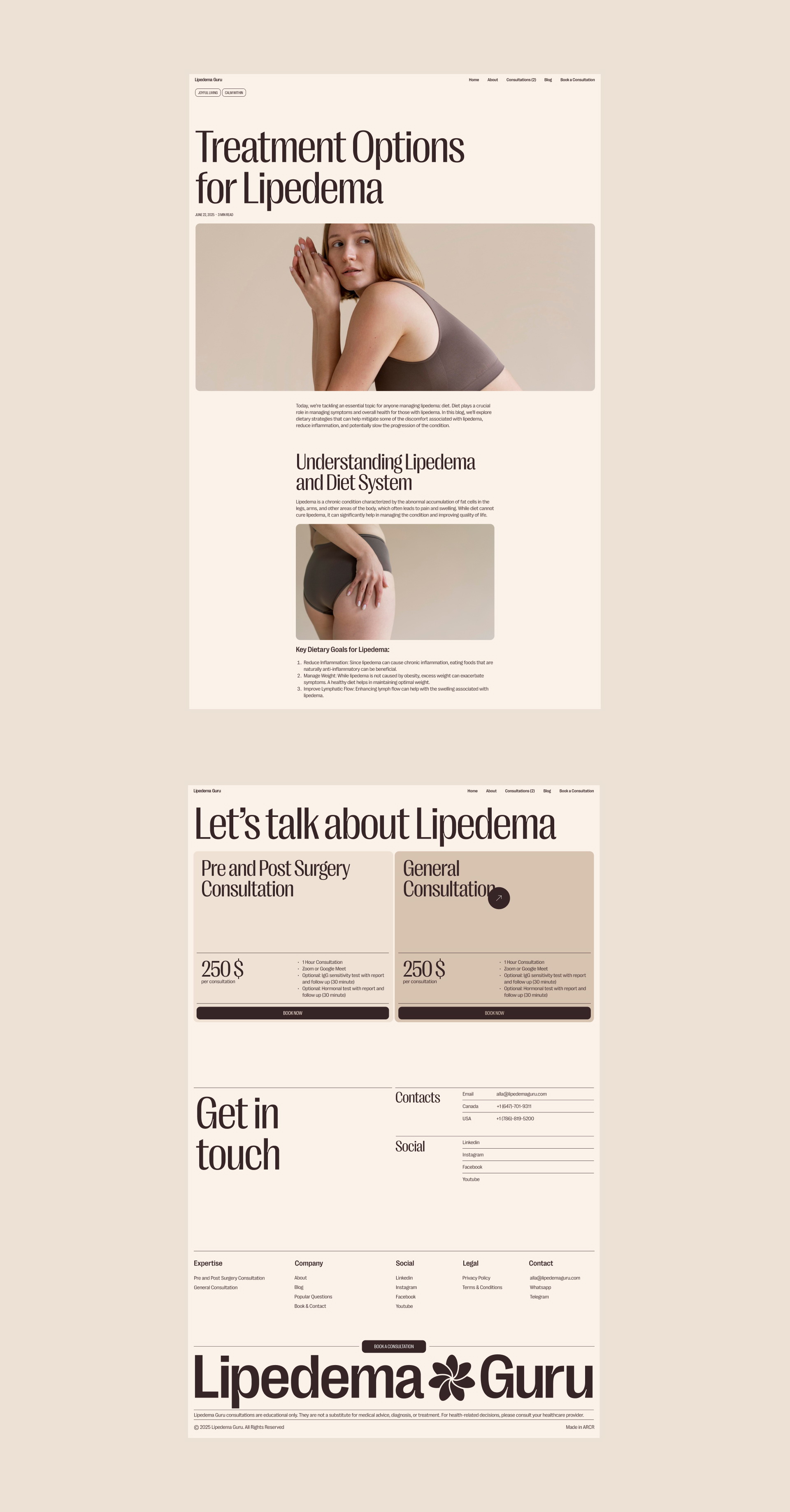 Lipedema Guru — Изображение №18 — Интерфейсы, Брендинг на Dprofile
