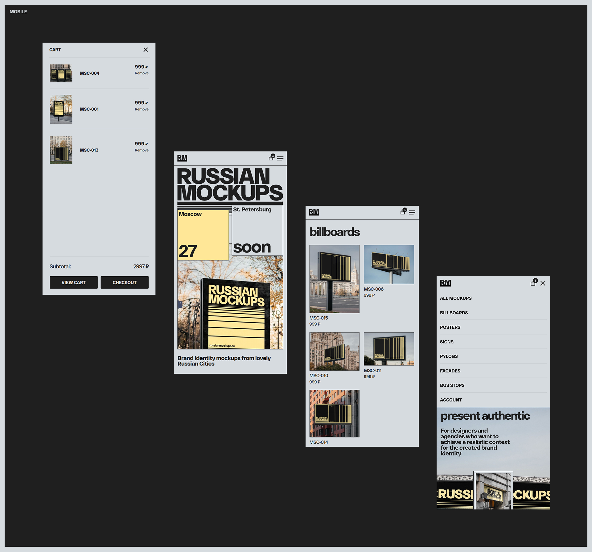 Russian Mockups — Изображение №11 — Интерфейсы, Брендинг на Dprofile