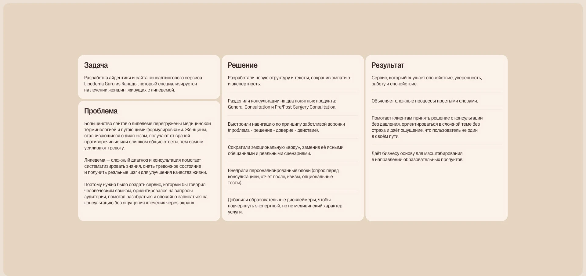 Lipedema Guru — Изображение №3 — Интерфейсы, Брендинг на Dprofile