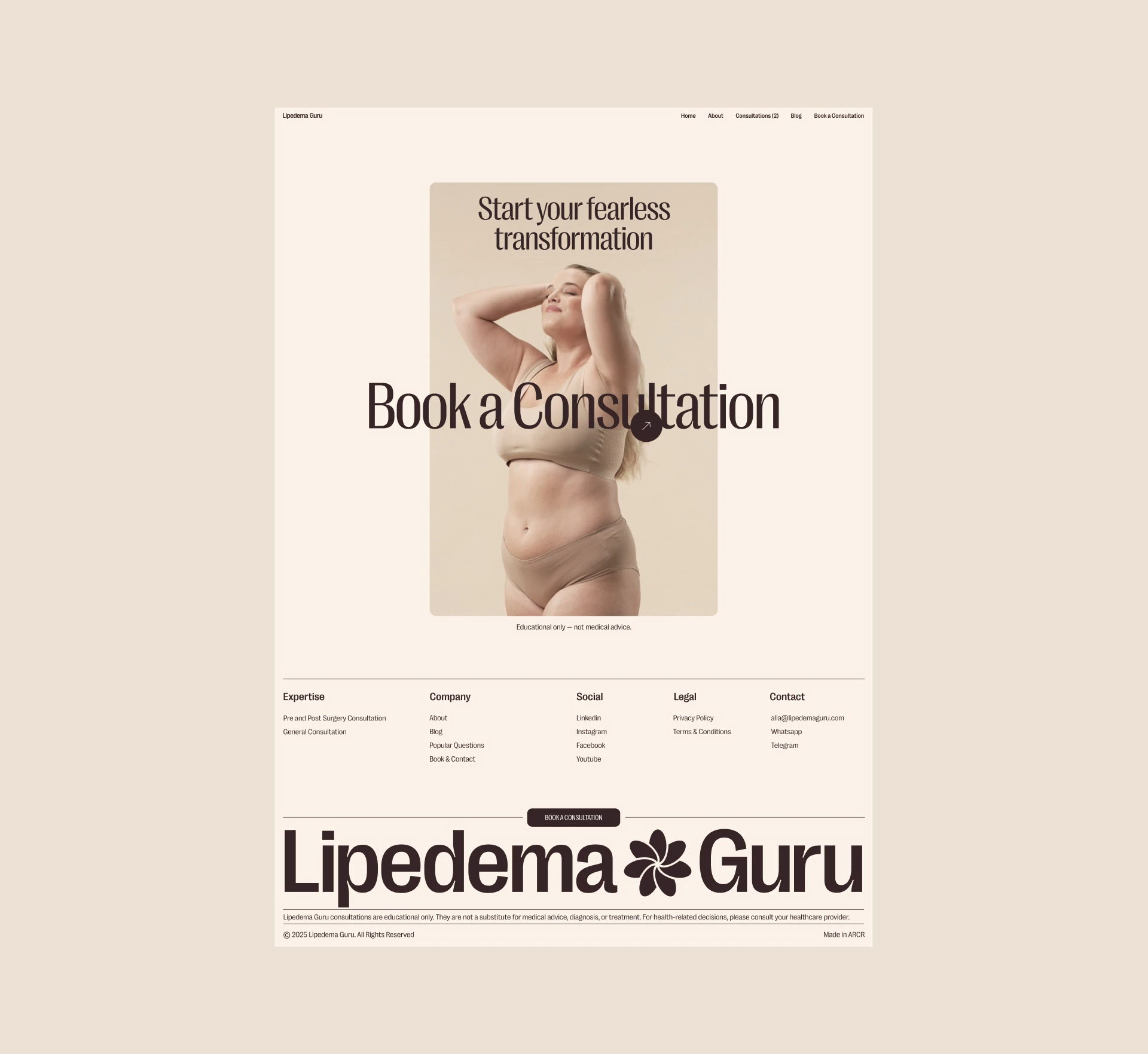 Lipedema Guru — Изображение №8 — Интерфейсы, Брендинг на Dprofile
