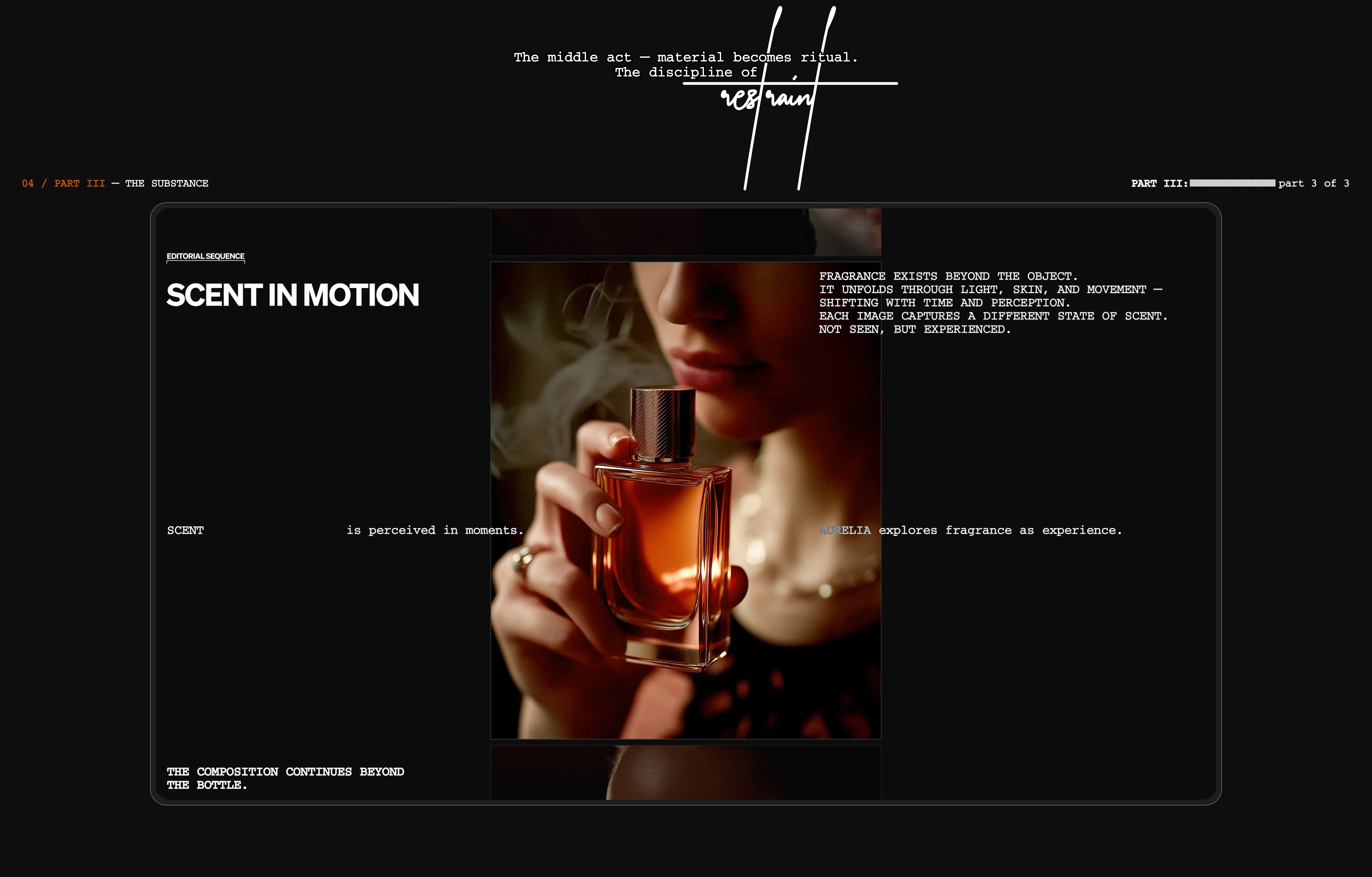 Aurelia Fragrance — Branding & Web Design — Изображение №7 — Интерфейсы, Брендинг на Dprofile