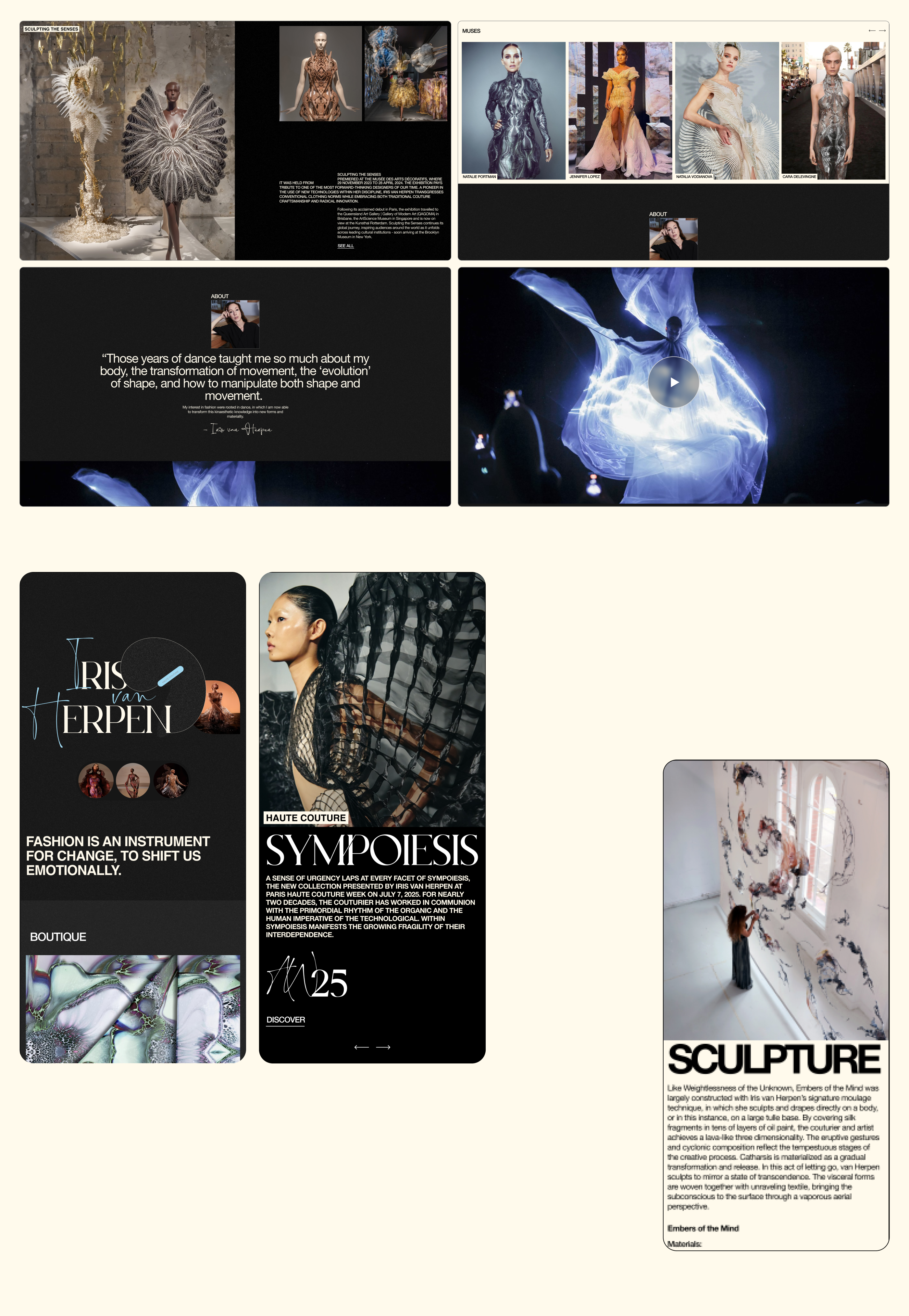 IRIS VAN HERPEN | E-COM — Изображение №3 — Интерфейсы на Dprofile