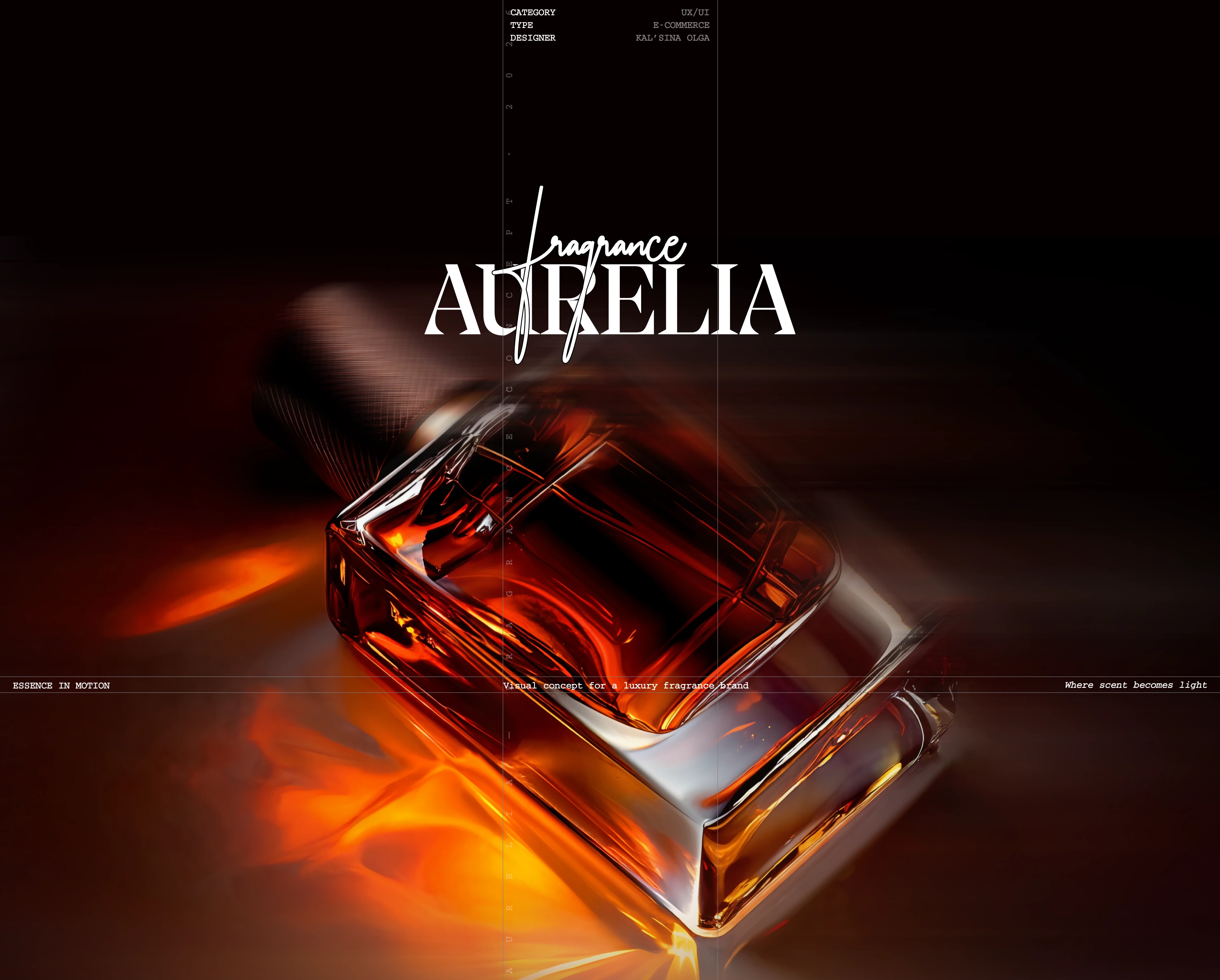 Aurelia Fragrance — Branding & Web Design — Изображение №1 — Интерфейсы, Брендинг на Dprofile