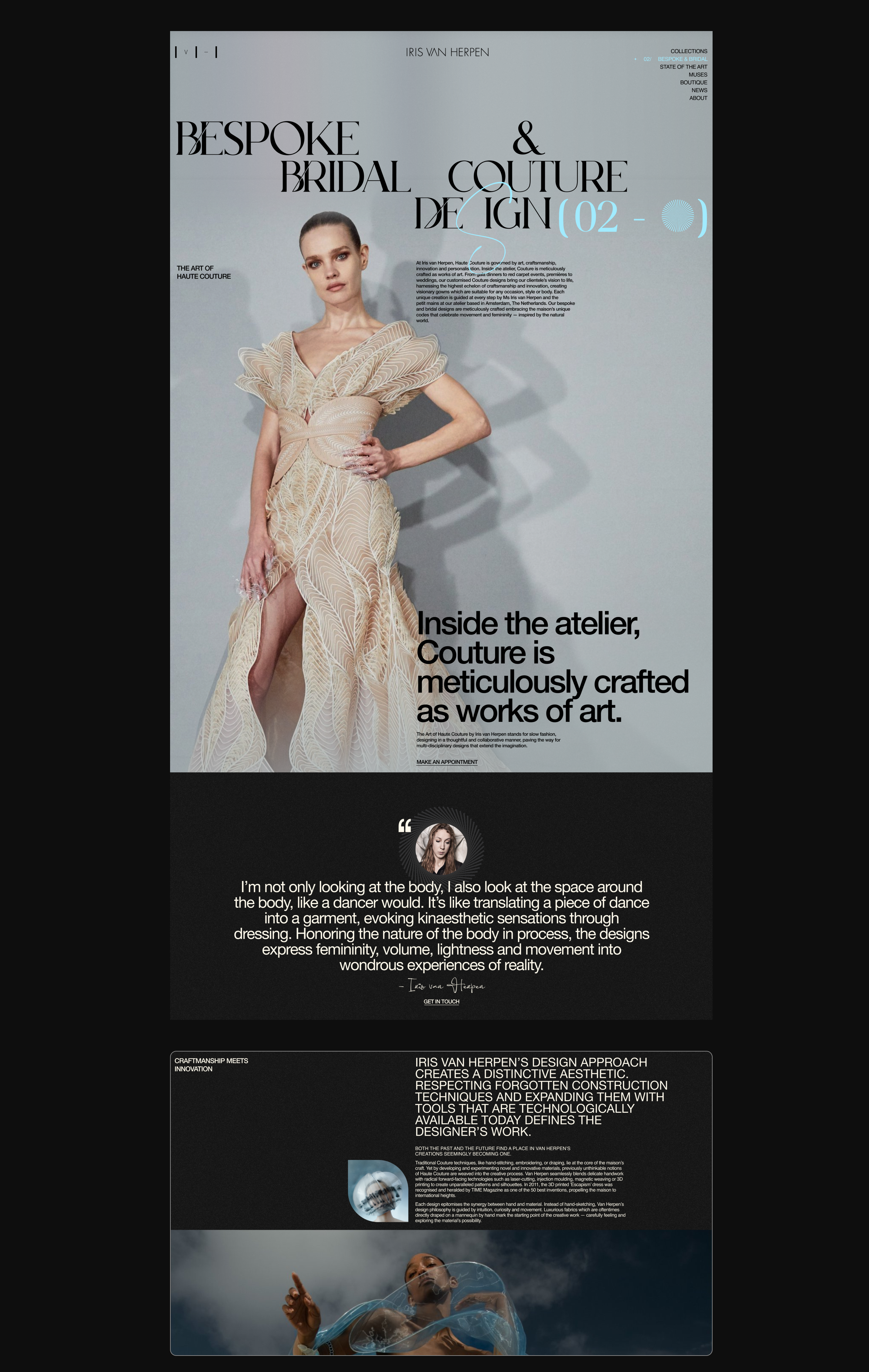 IRIS VAN HERPEN | E-COM — Изображение №11 — Интерфейсы на Dprofile