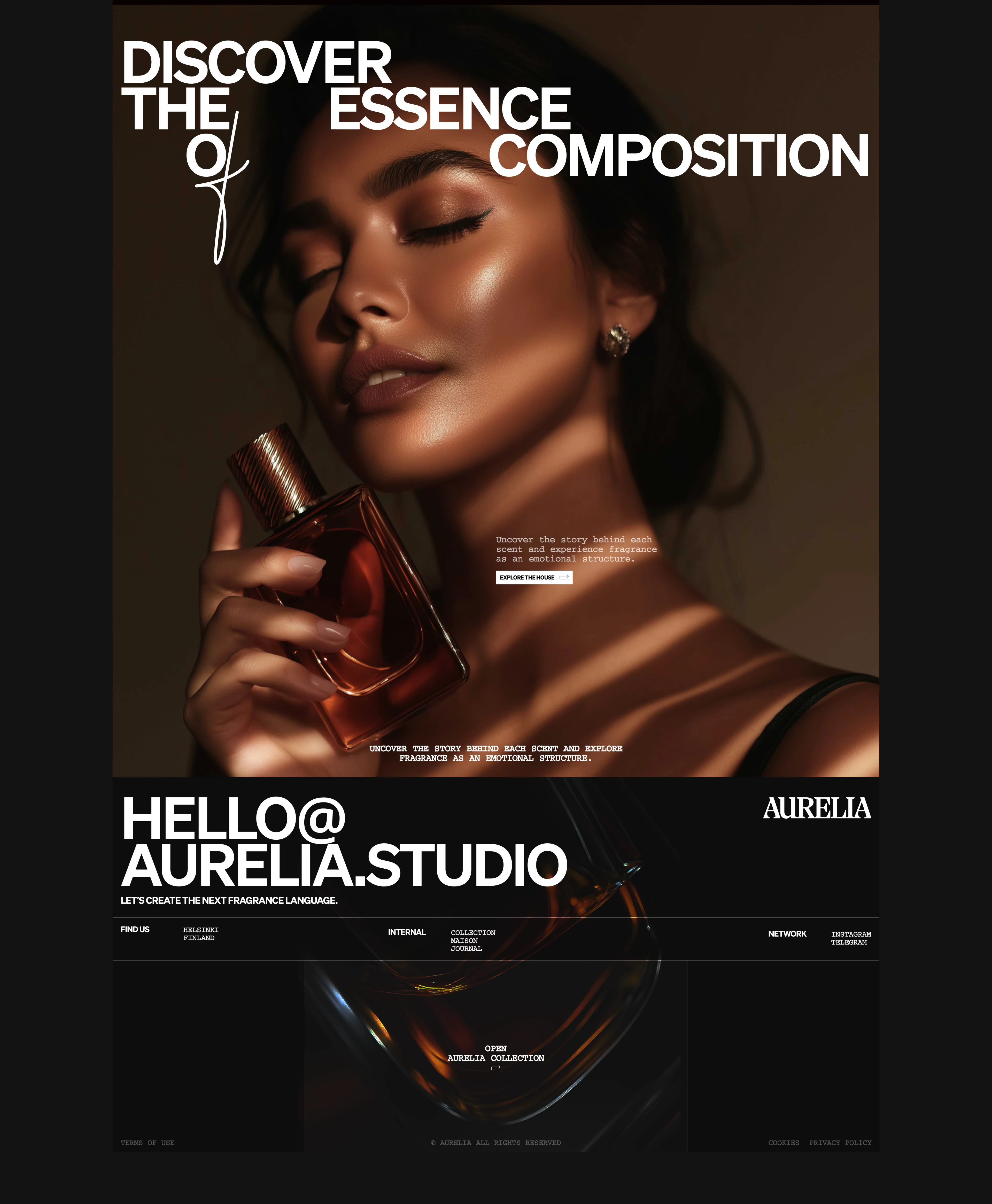 Aurelia Fragrance — Branding & Web Design — Изображение №19 — Интерфейсы, Брендинг на Dprofile