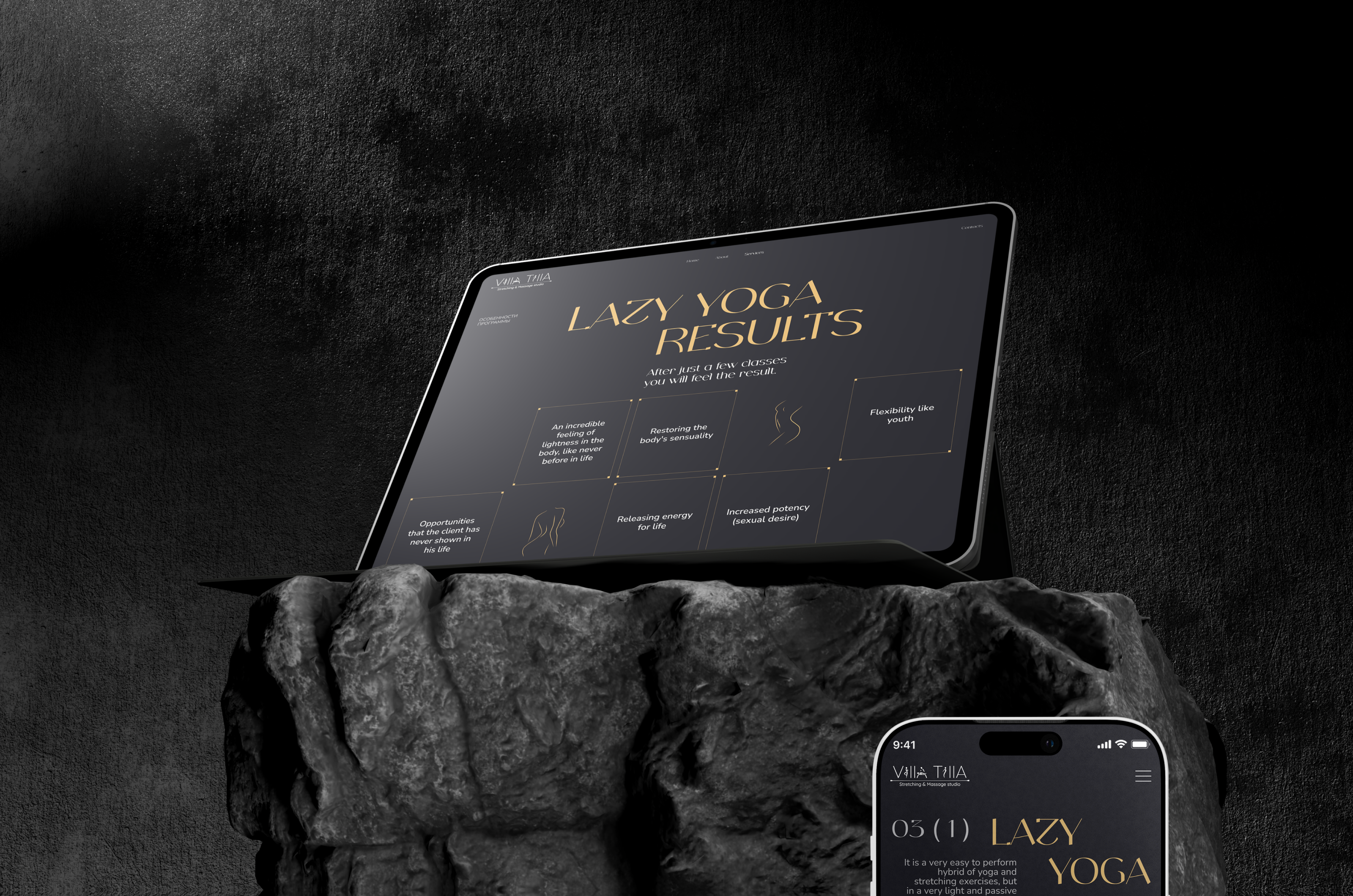 Villa Tilla | Luxury boutique wellness studio — Изображение №14 — Интерфейсы, Брендинг на Dprofile