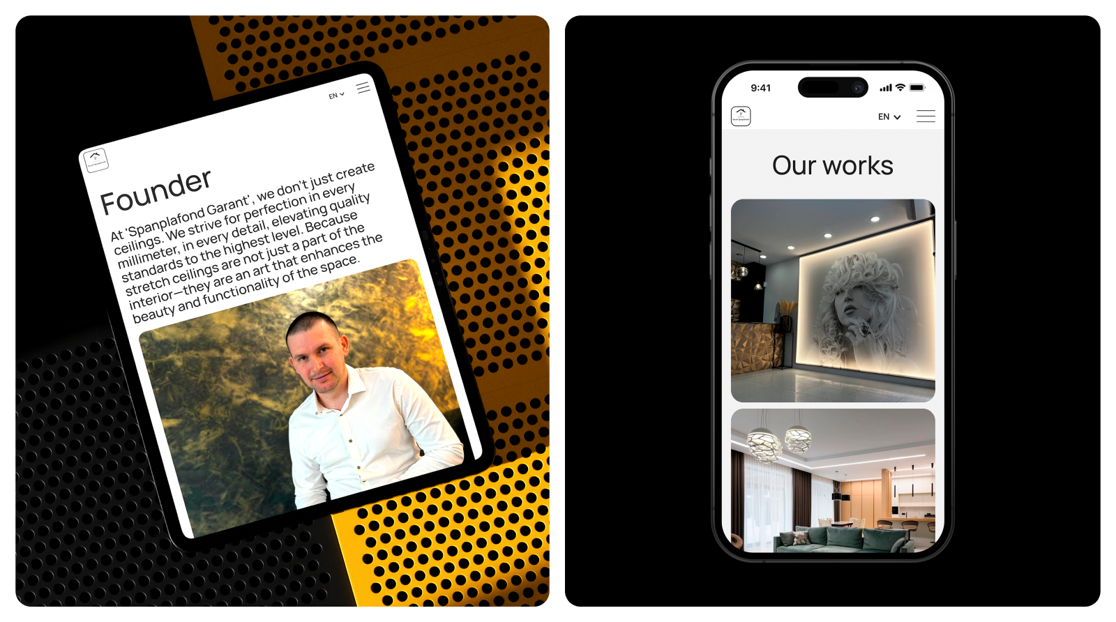 Spanplafond Garant | Корпоративный сайт — Изображение №5 — Интерфейсы, Графика на Dprofile