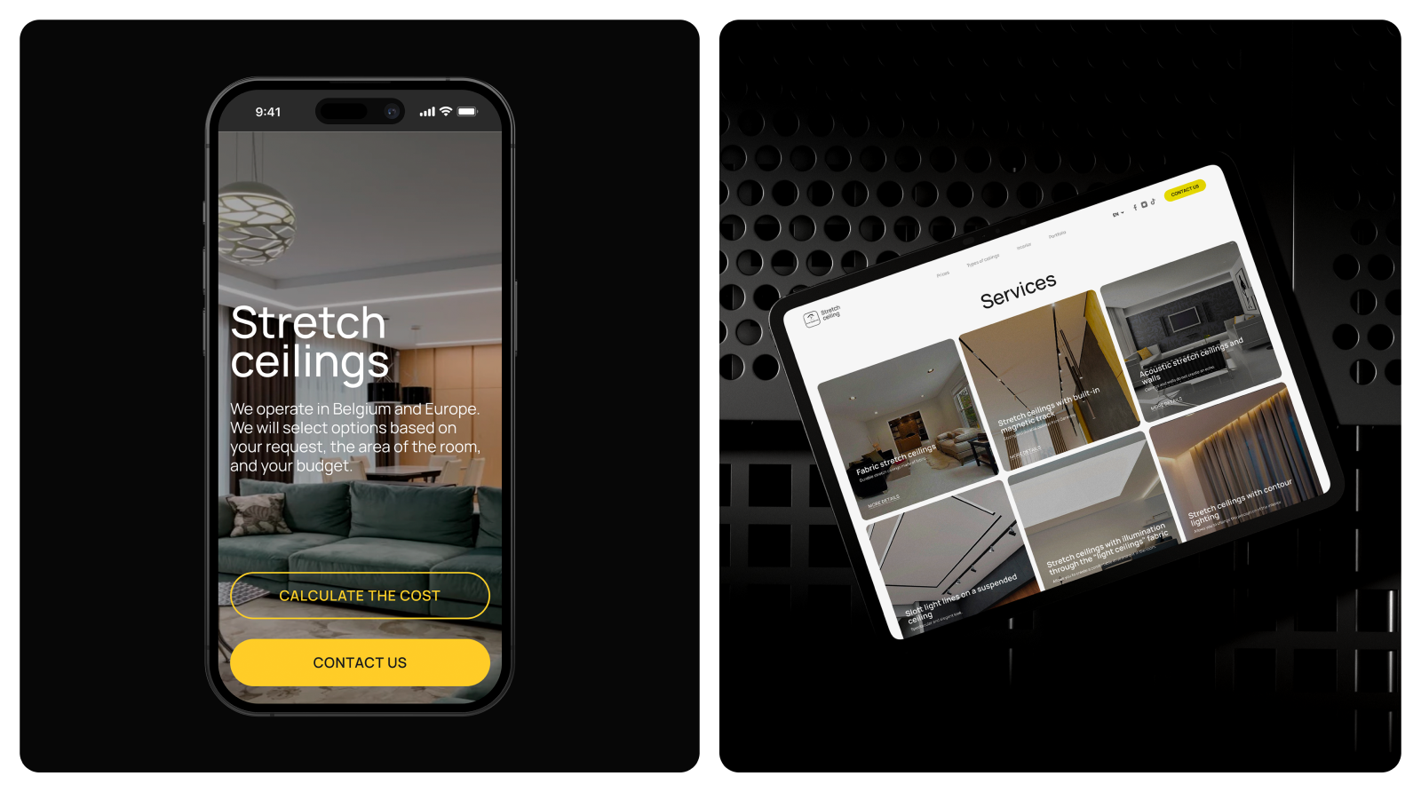 Spanplafond Garant | Корпоративный сайт — Изображение №3 — Интерфейсы, Графика на Dprofile