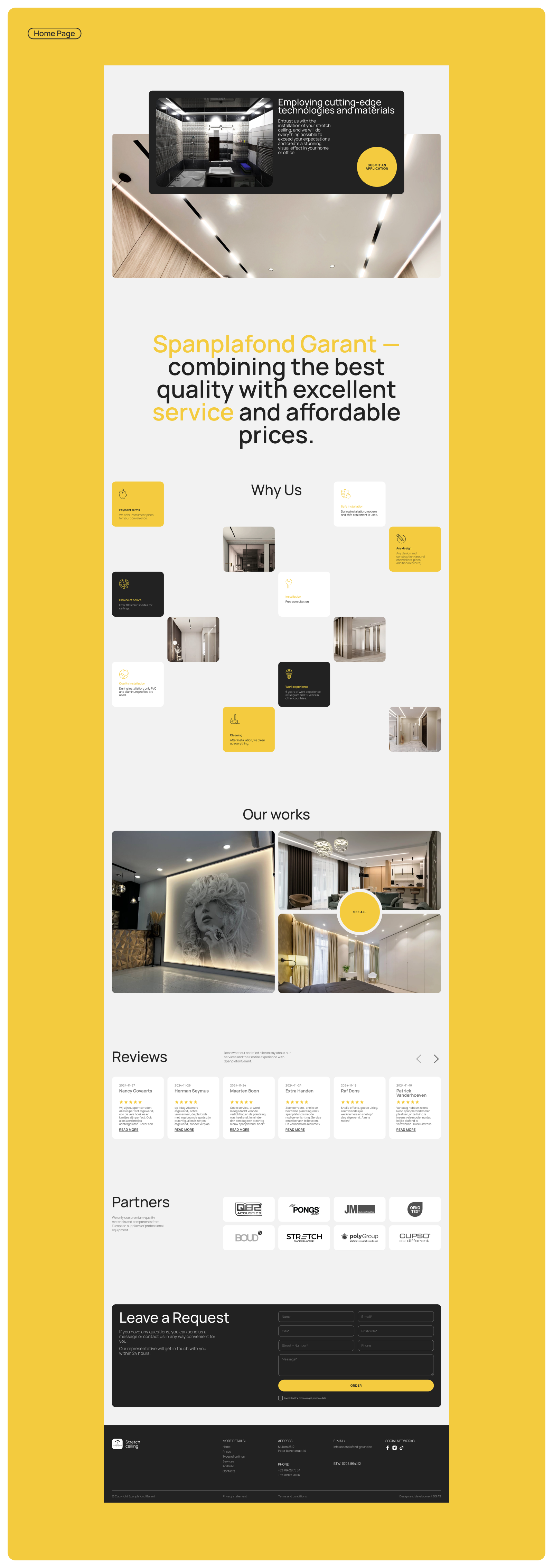 Spanplafond Garant | Корпоративный сайт — Изображение №6 — Интерфейсы, Графика на Dprofile