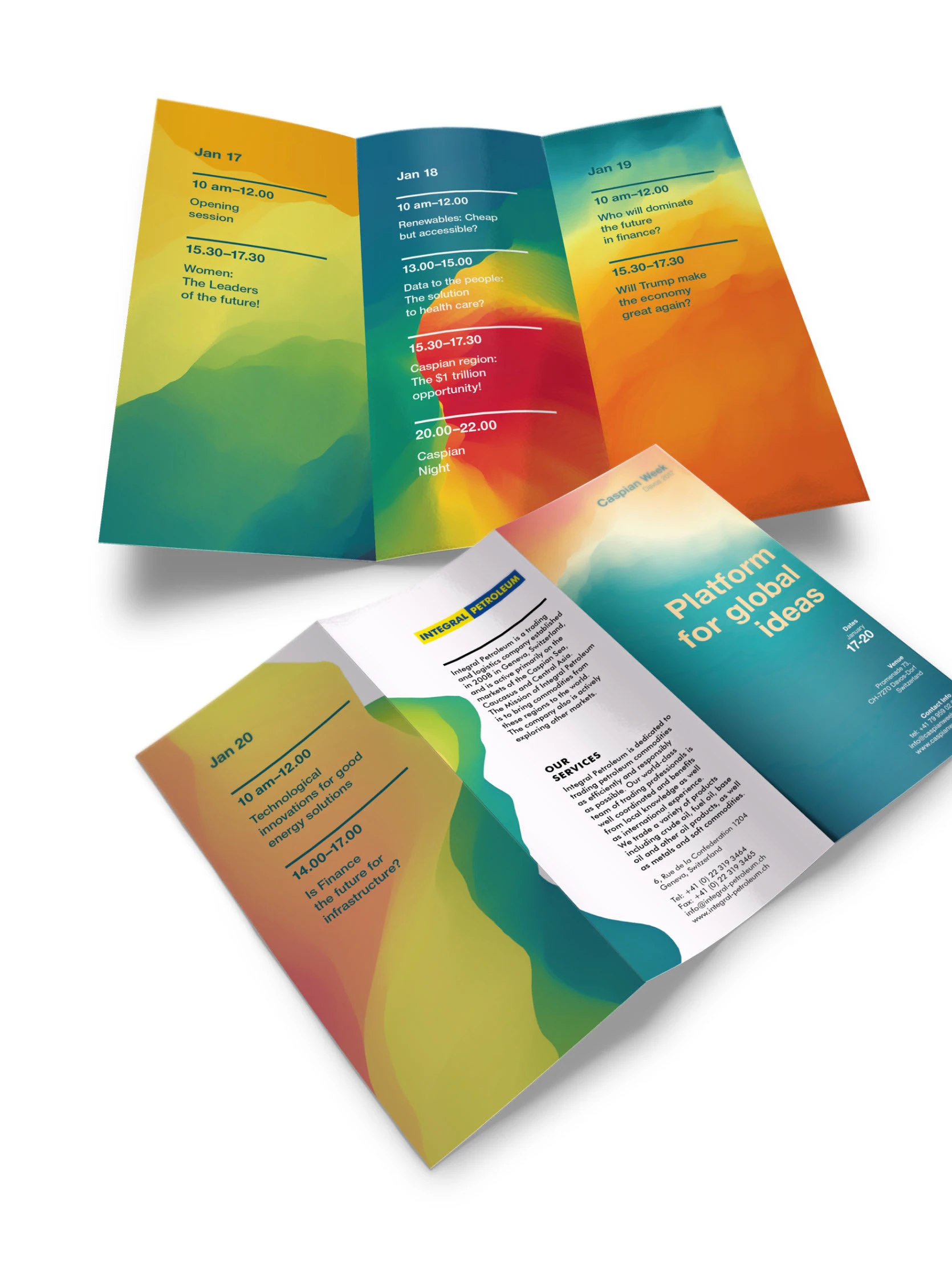 Caspian Week in Davos — Изображение №7 — Брендинг, Графика на Dprofile