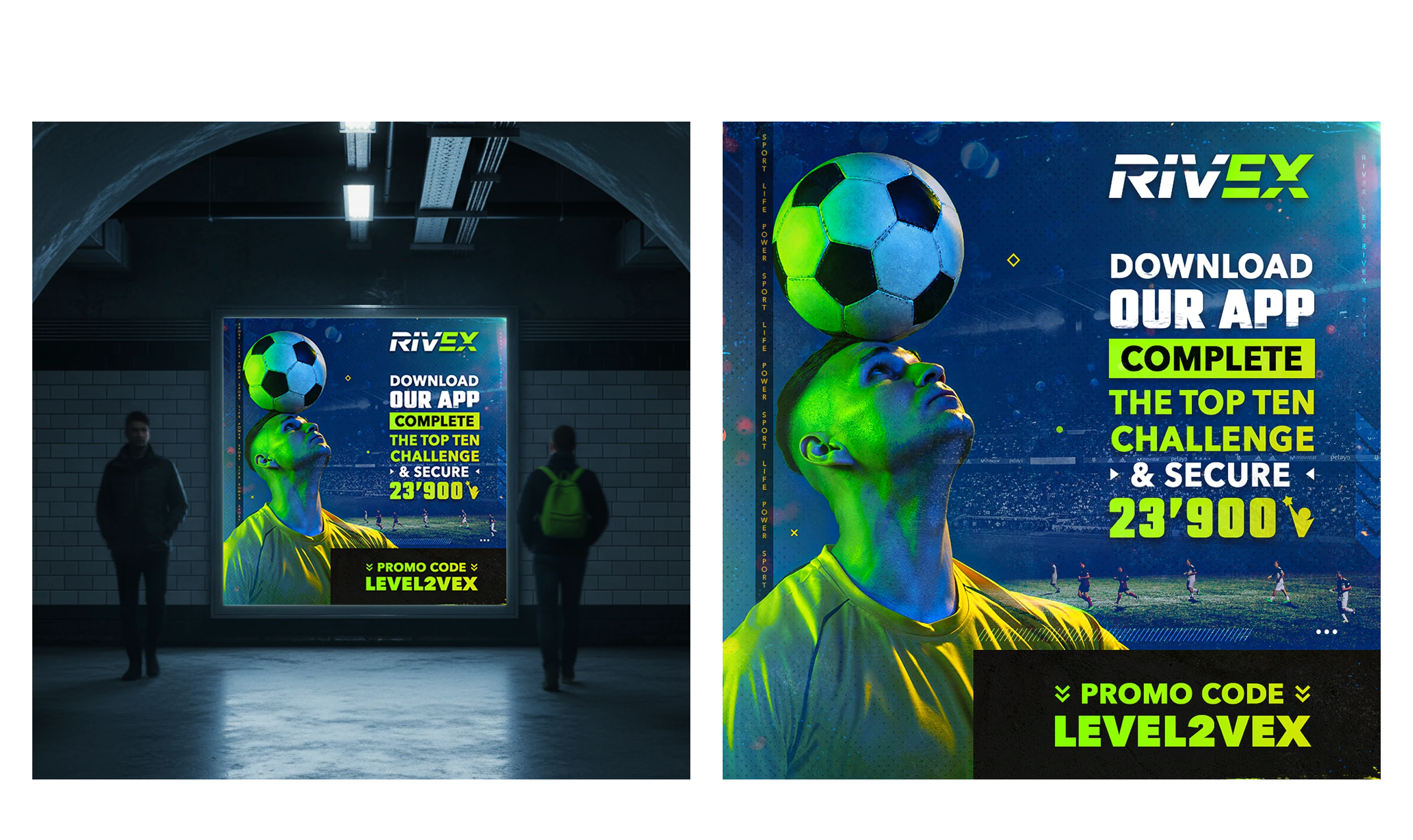 Key Visuals для спортивного бренда RIVEX — Изображение №8 — Графика, Маркетинг на Dprofile