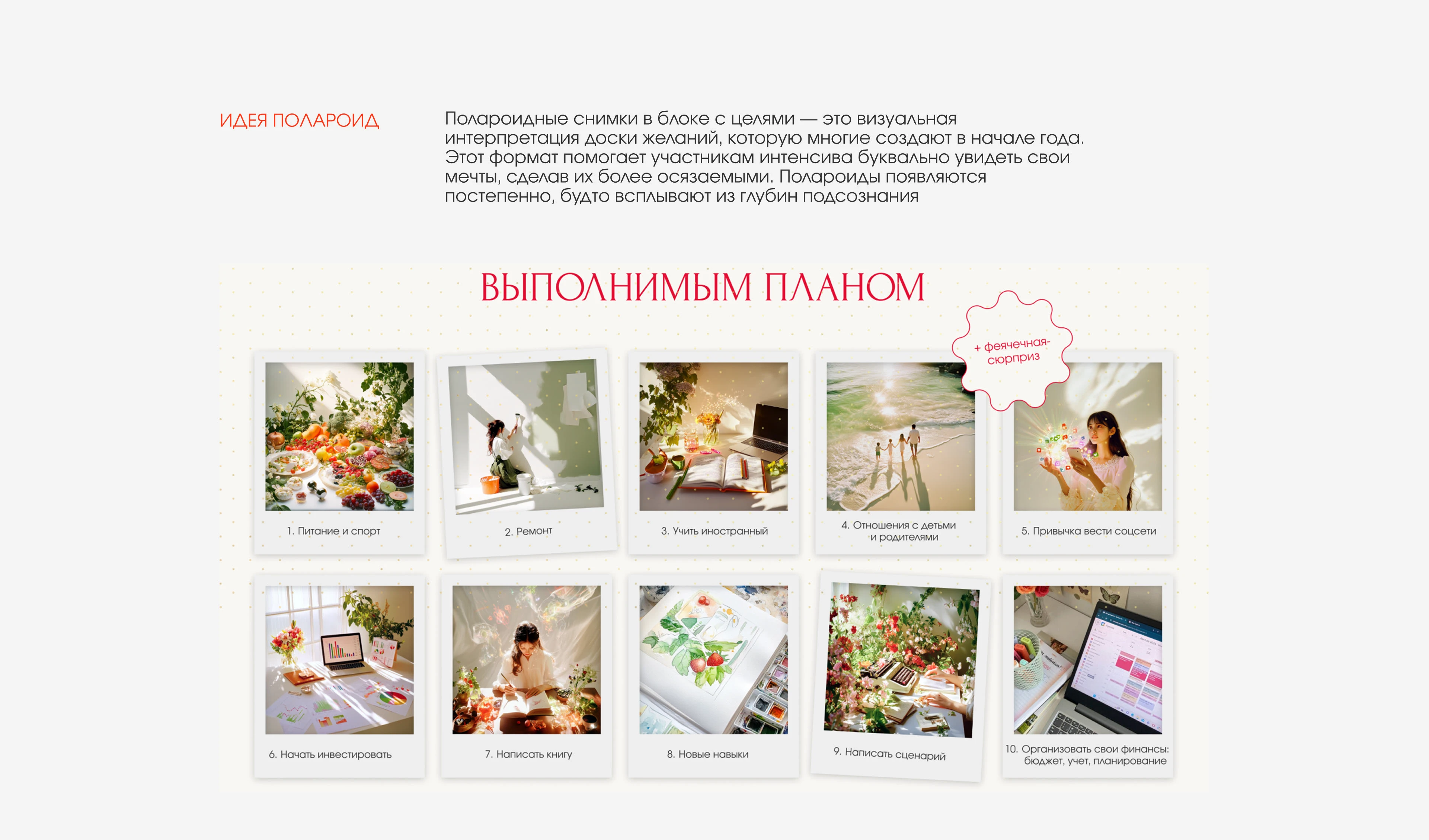 лендинг для интенсива по исполнению желаний — Изображение №5 — Интерфейсы на Dprofile