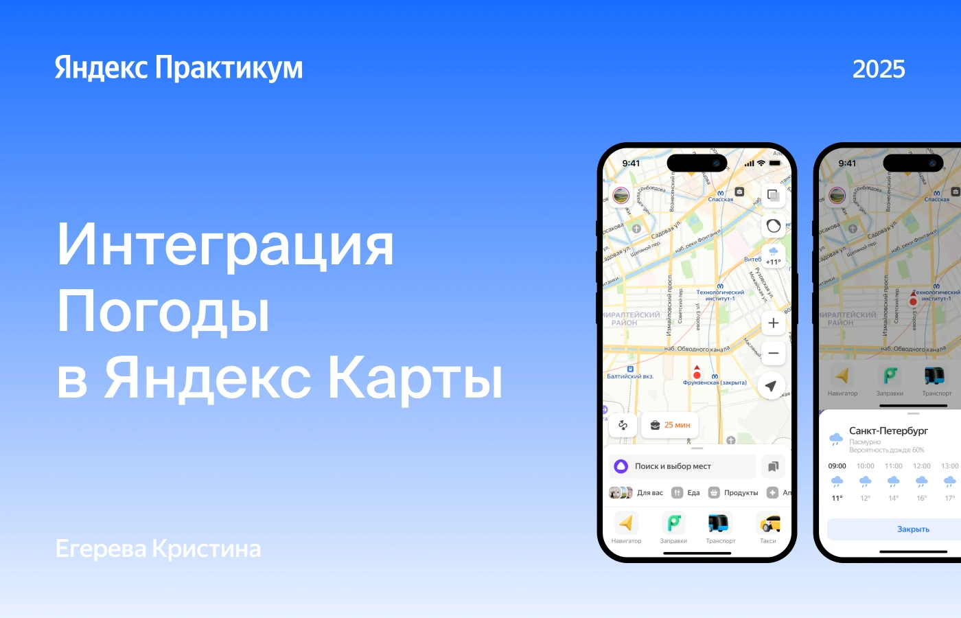 Интеграция Погоды в Яндекс Карты — Изображение №1 — Интерфейсы на Dprofile