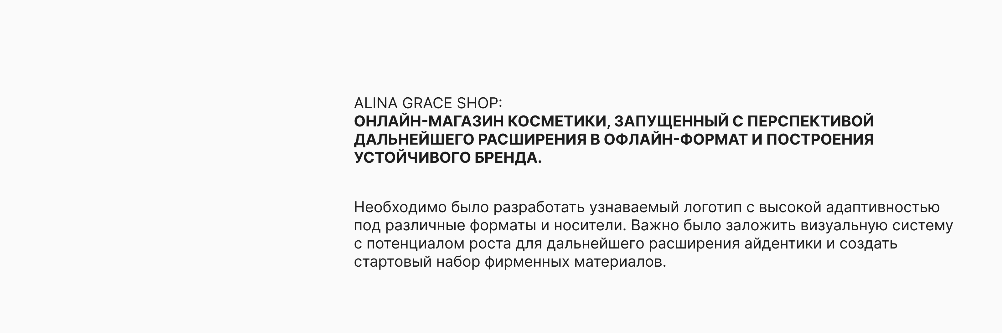 Базовая айдентика: магазин косметики Alina Grace shop — Изображение №2 — Брендинг на Dprofile