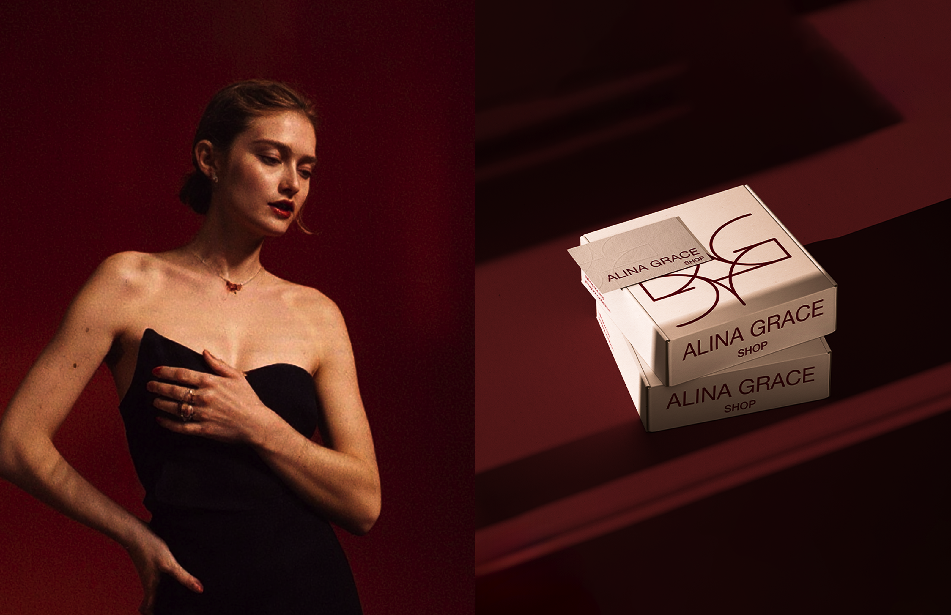 Базовая айдентика: магазин косметики Alina Grace shop — Изображение №9 — Брендинг на Dprofile