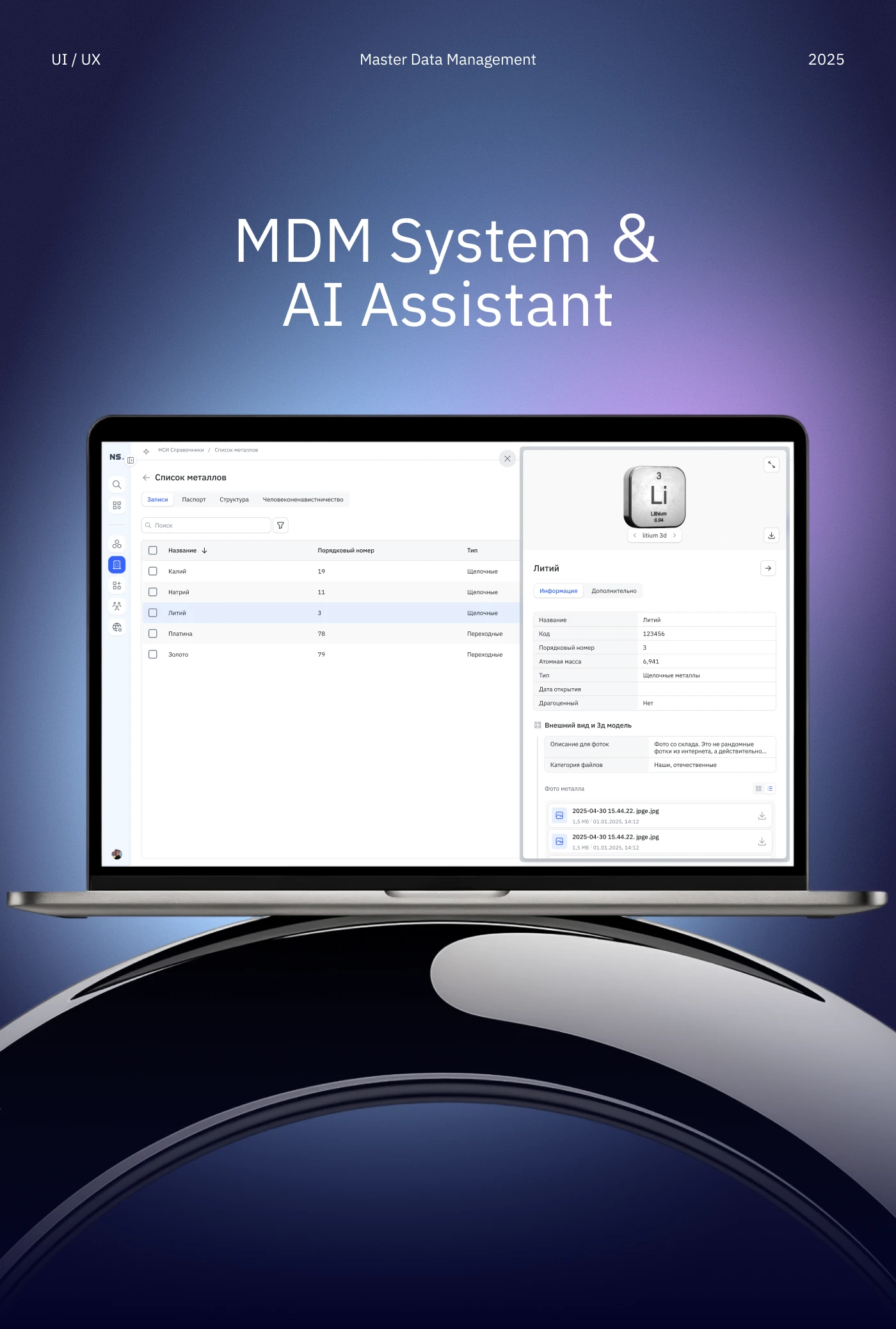 MDM System & AI Assistant — Изображение №1 — Интерфейсы на Dprofile