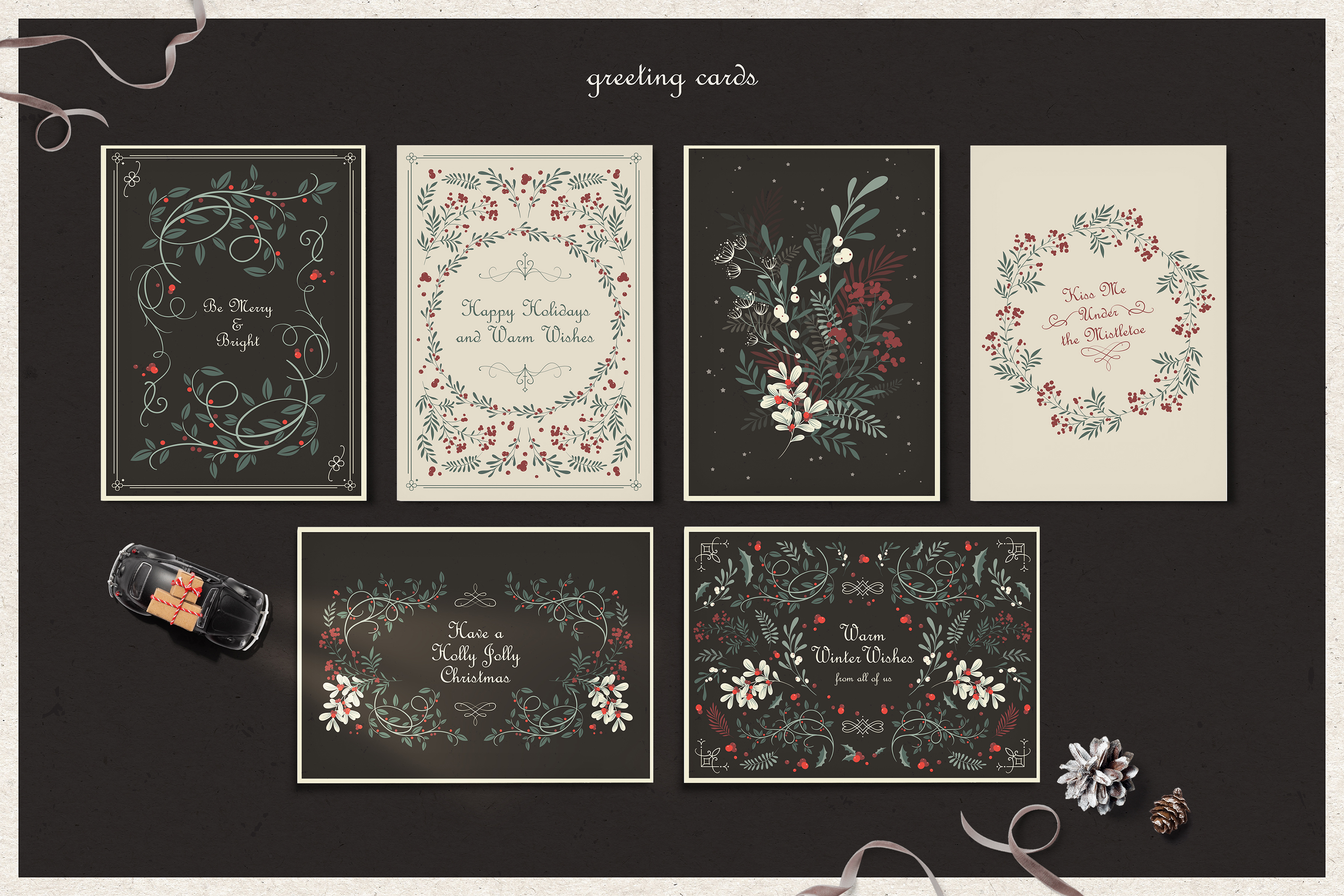 Winter Foliage // Коллекция зимнего клипарта — Изображение №7 — Иллюстрация, Графика на Dprofile