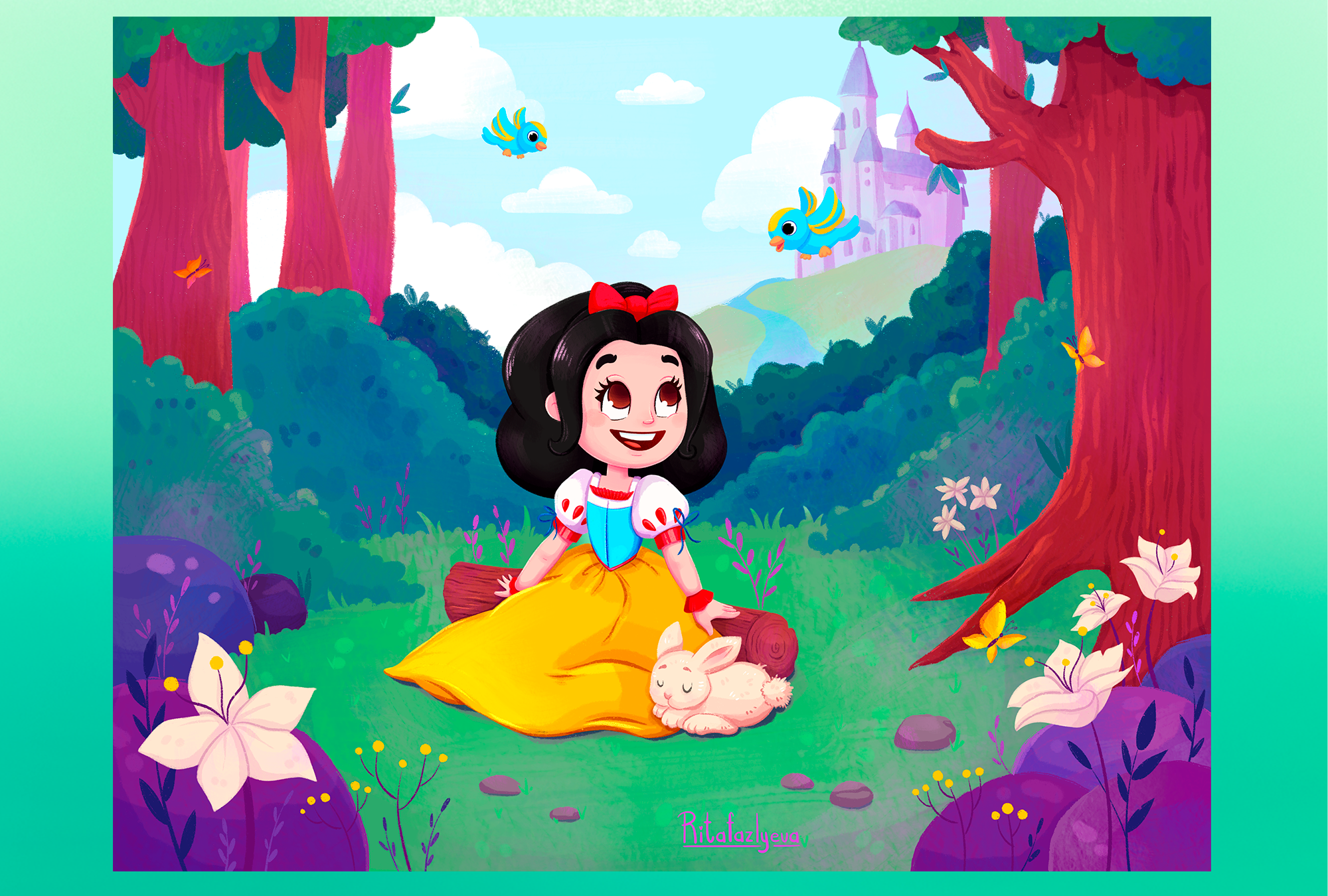 Иллюстрации "Принцессы Disney" — Изображение №9 — Иллюстрация, Графика на Dprofile