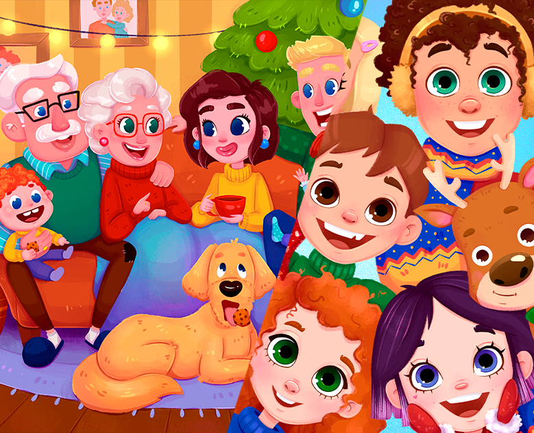 Новогодние иллюстрации на Dprofile