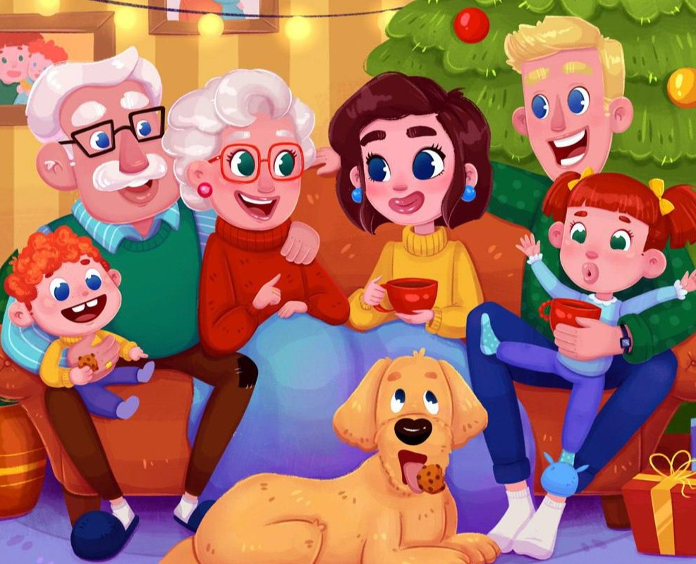 Иллюстрация "Семья" — Иллюстрация на Dprofile