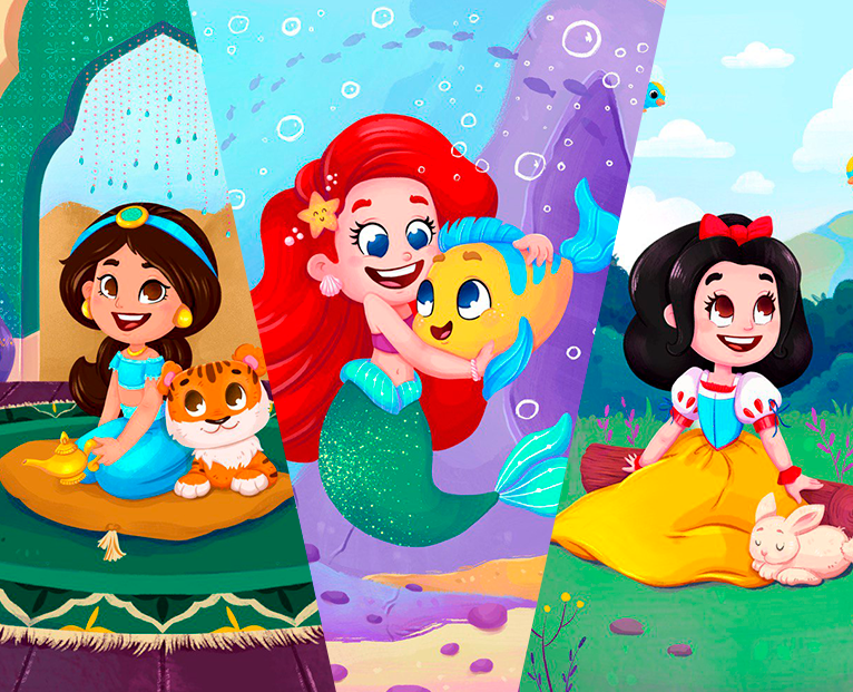 Иллюстрации "Принцессы Disney" на Dprofile