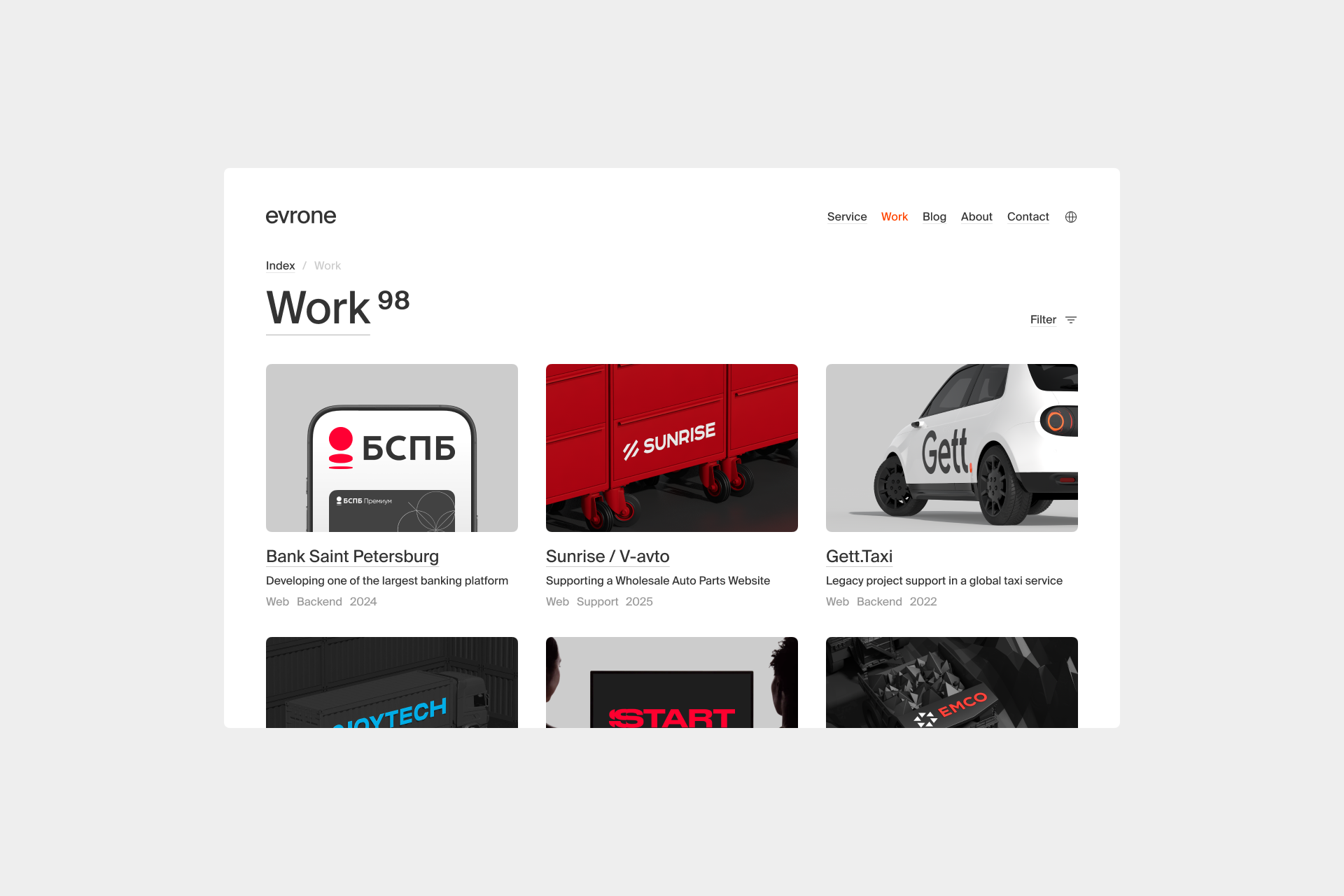 Сайт Evrone.com — Изображение №14 — Интерфейсы, Анимация на Dprofile