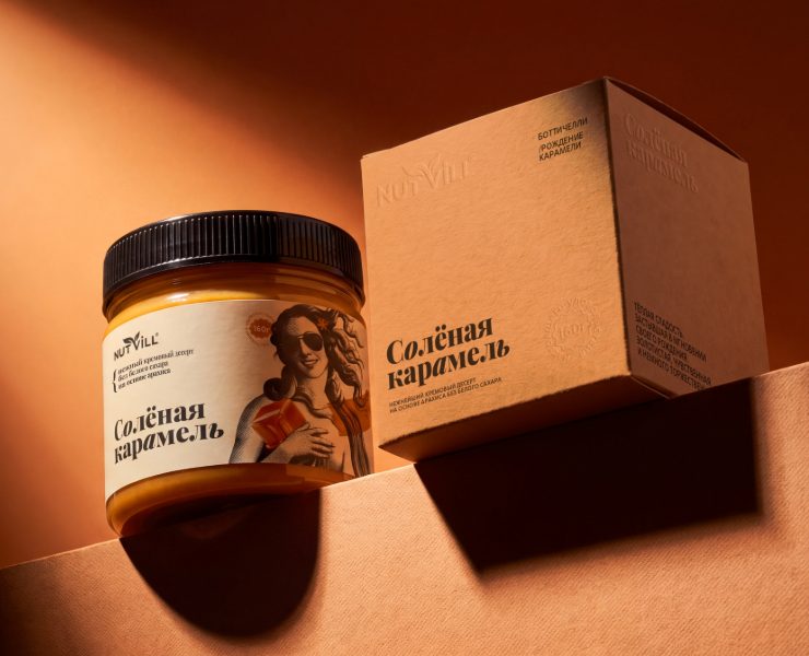 Упаковка АРАХИСОВАЯ ПАСТА NUTVILL peanut butter package — Брендинг на Dprofile
