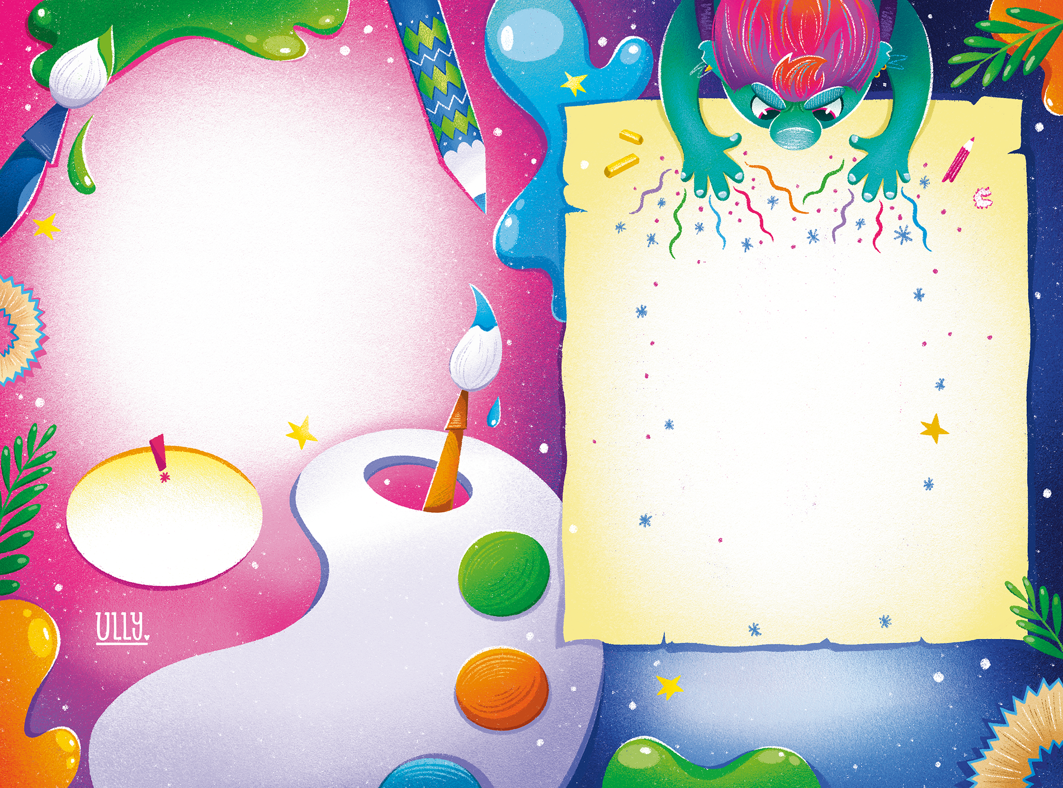 Детская новогодняя книга-адвент "По следам злого тролля" — Изображение №18 — Иллюстрация, Графика на Dprofile