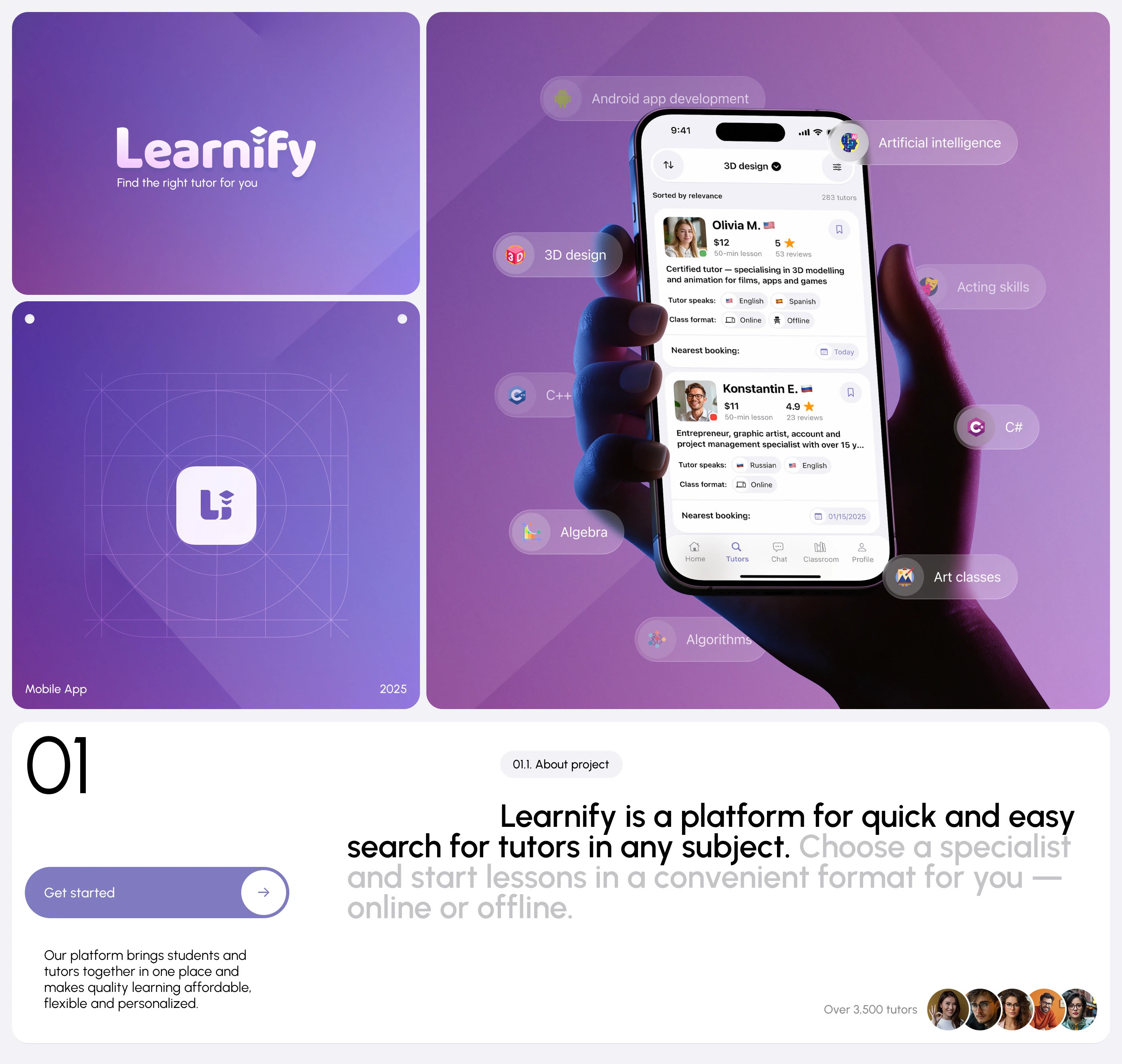 Learnify | Mobile App — Изображение №1 — Интерфейсы на Dprofile