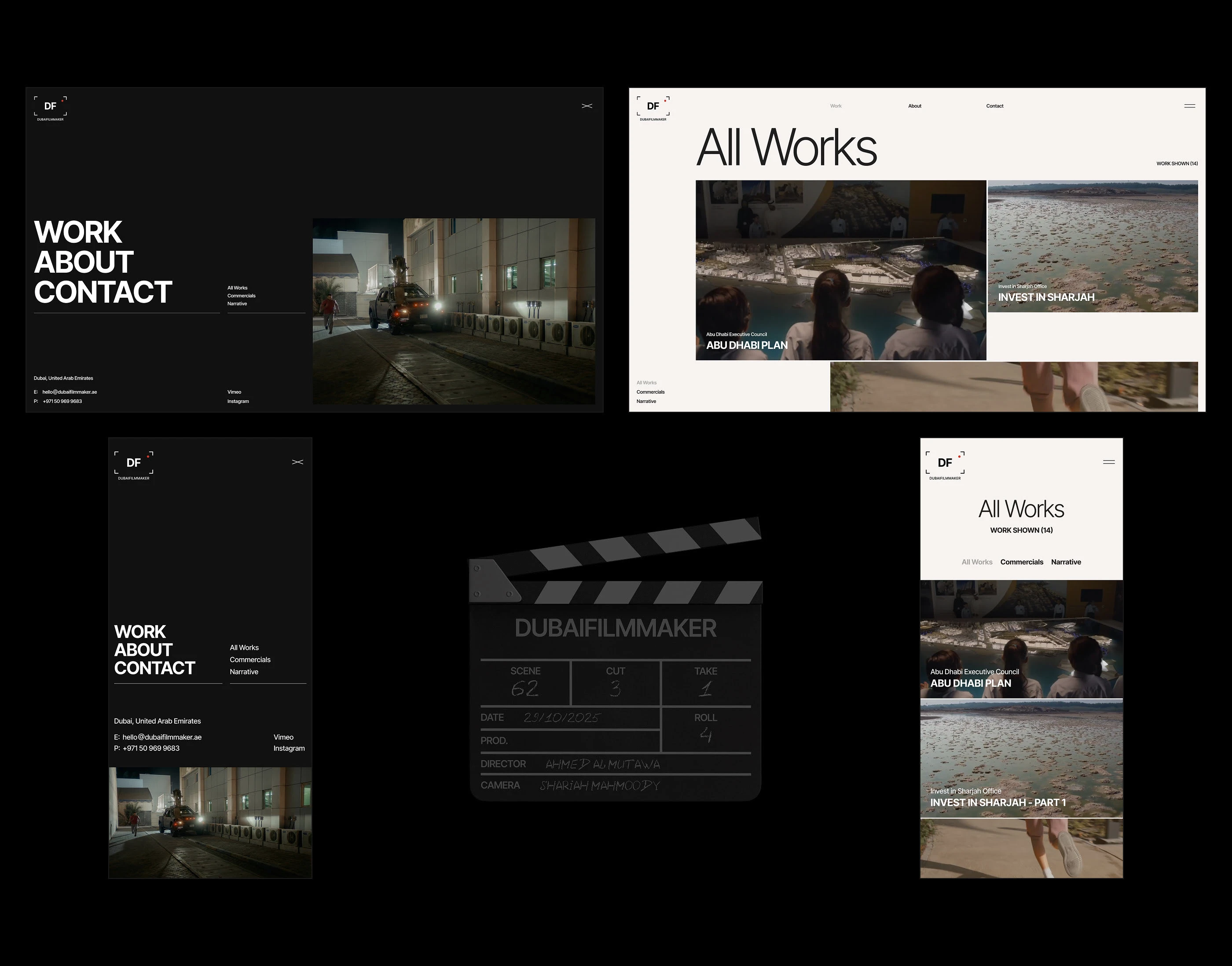 Dubaifilmmaker | Corporate website development — Изображение №4 — Интерфейсы, Анимация на Dprofile