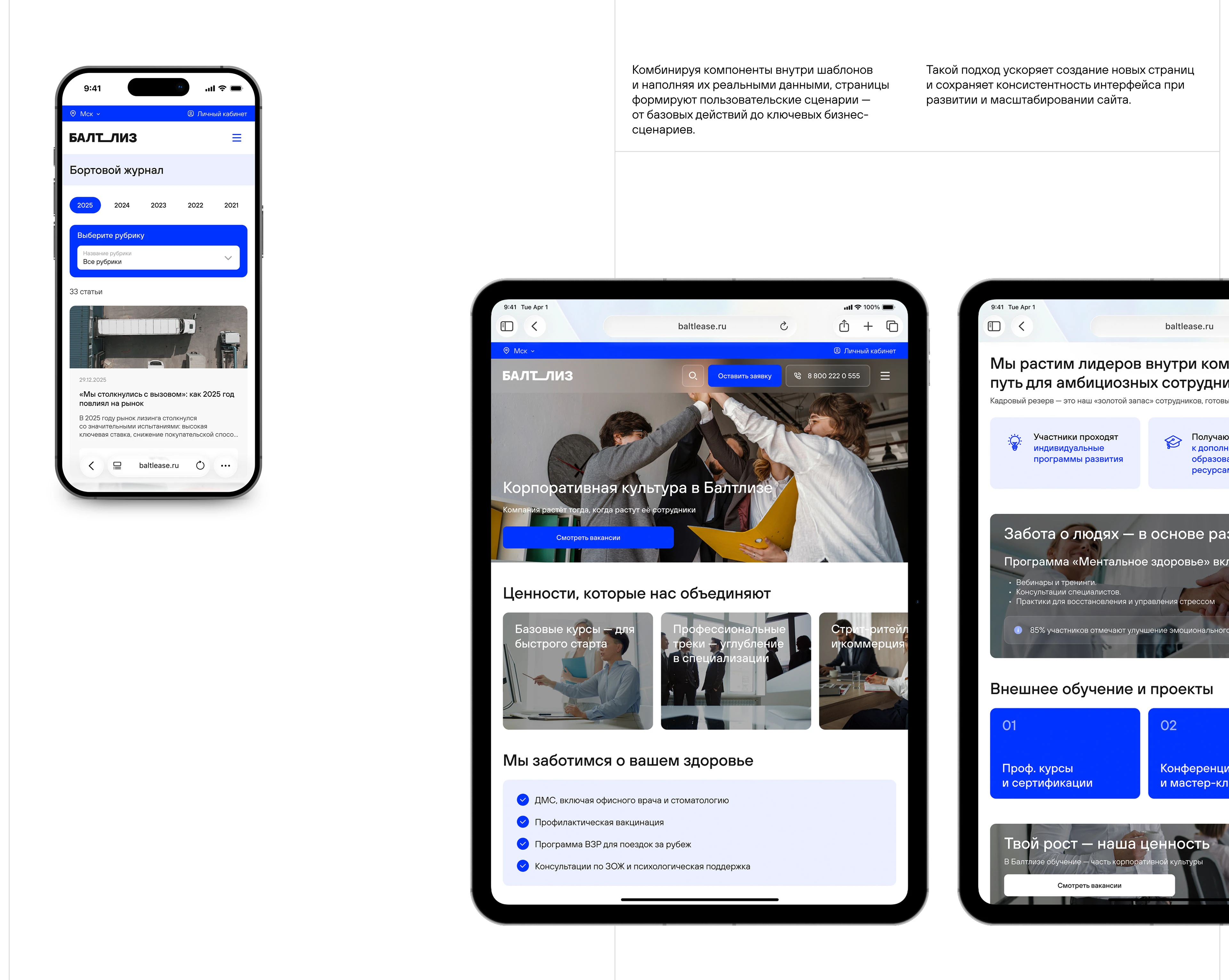 Балтлиз | Корпоративный сайт | Ребрендинг — Изображение №25 — Интерфейсы, Брендинг на Dprofile