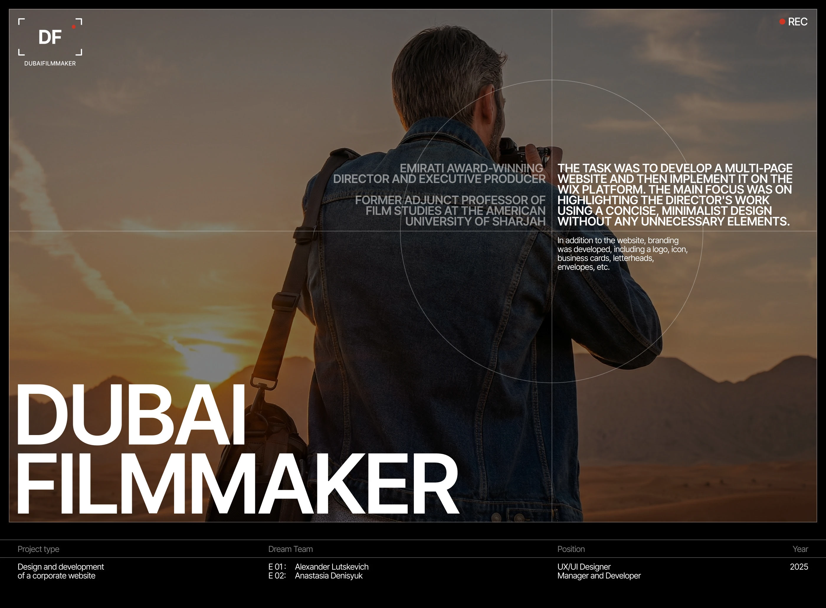 Dubaifilmmaker | Corporate website development — Изображение №1 — Интерфейсы, Анимация на Dprofile