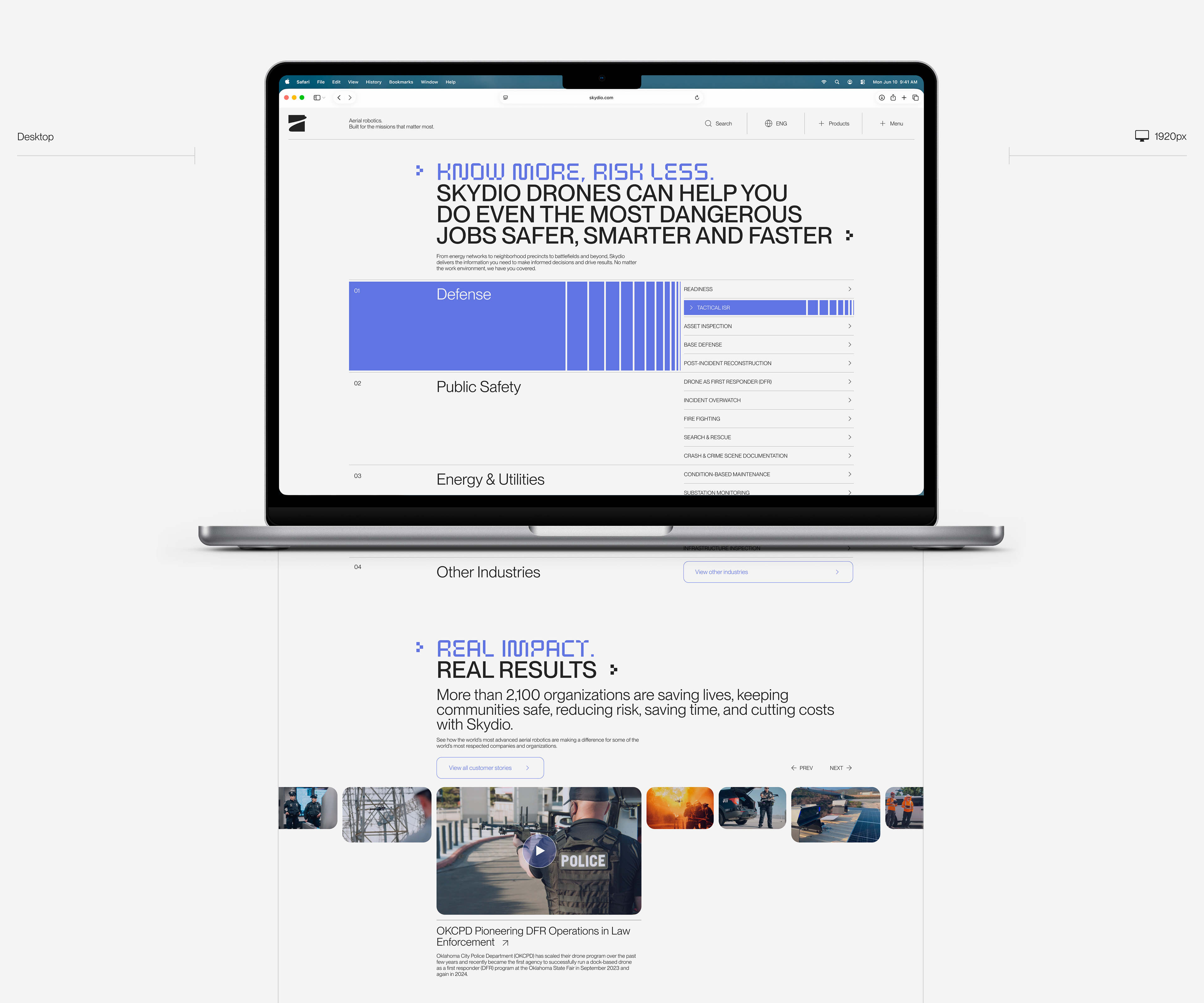 Skydio | Corporate website | Redesign — Изображение №7 — Интерфейсы на Dprofile