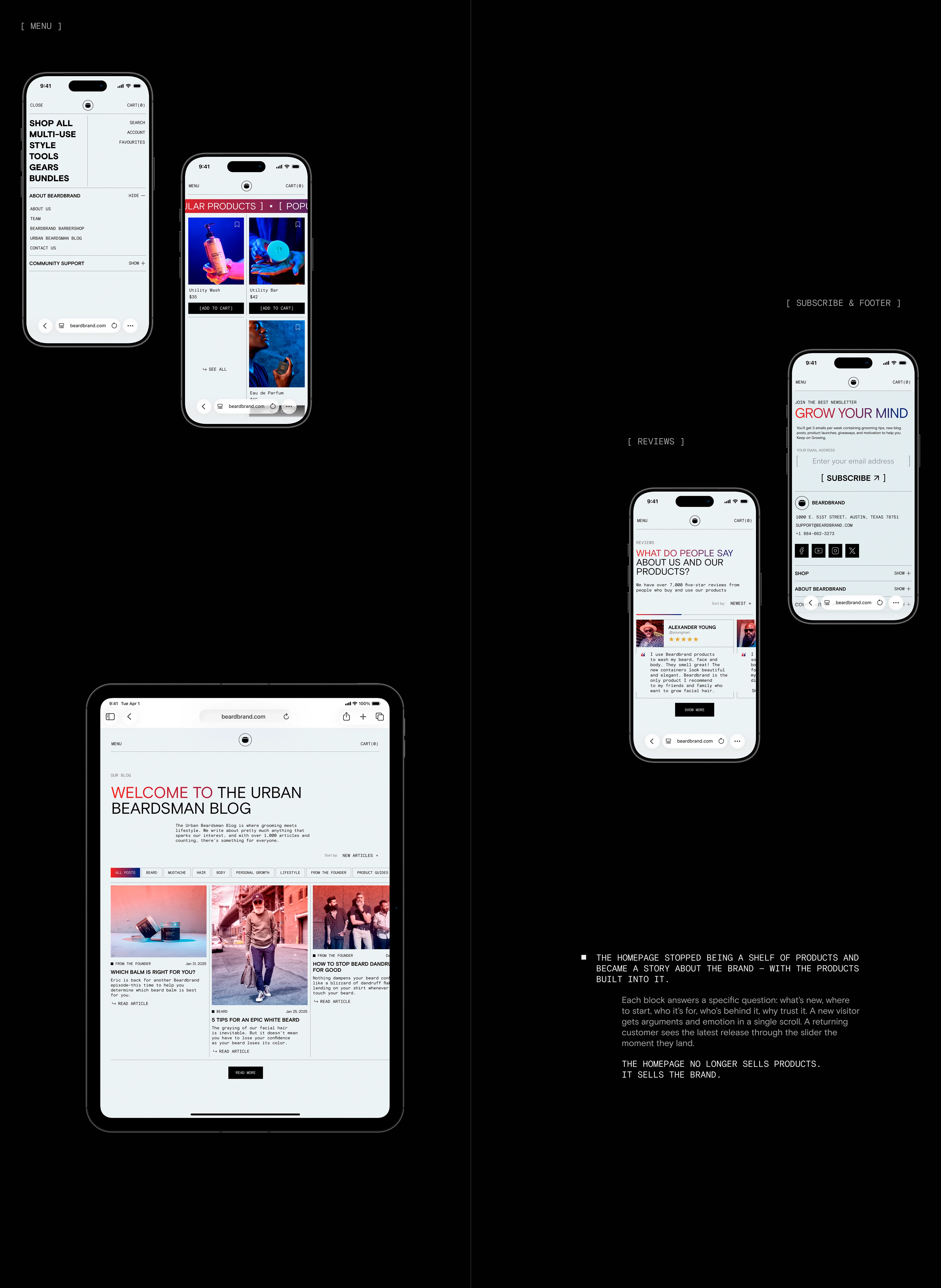 Beardbrand | E-commerce | Redesign — Изображение №8 — Интерфейсы, Брендинг на Dprofile