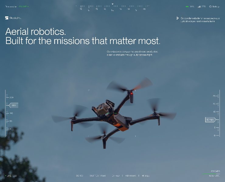 Skydio | Corporate website | Redesign на Dprofile
